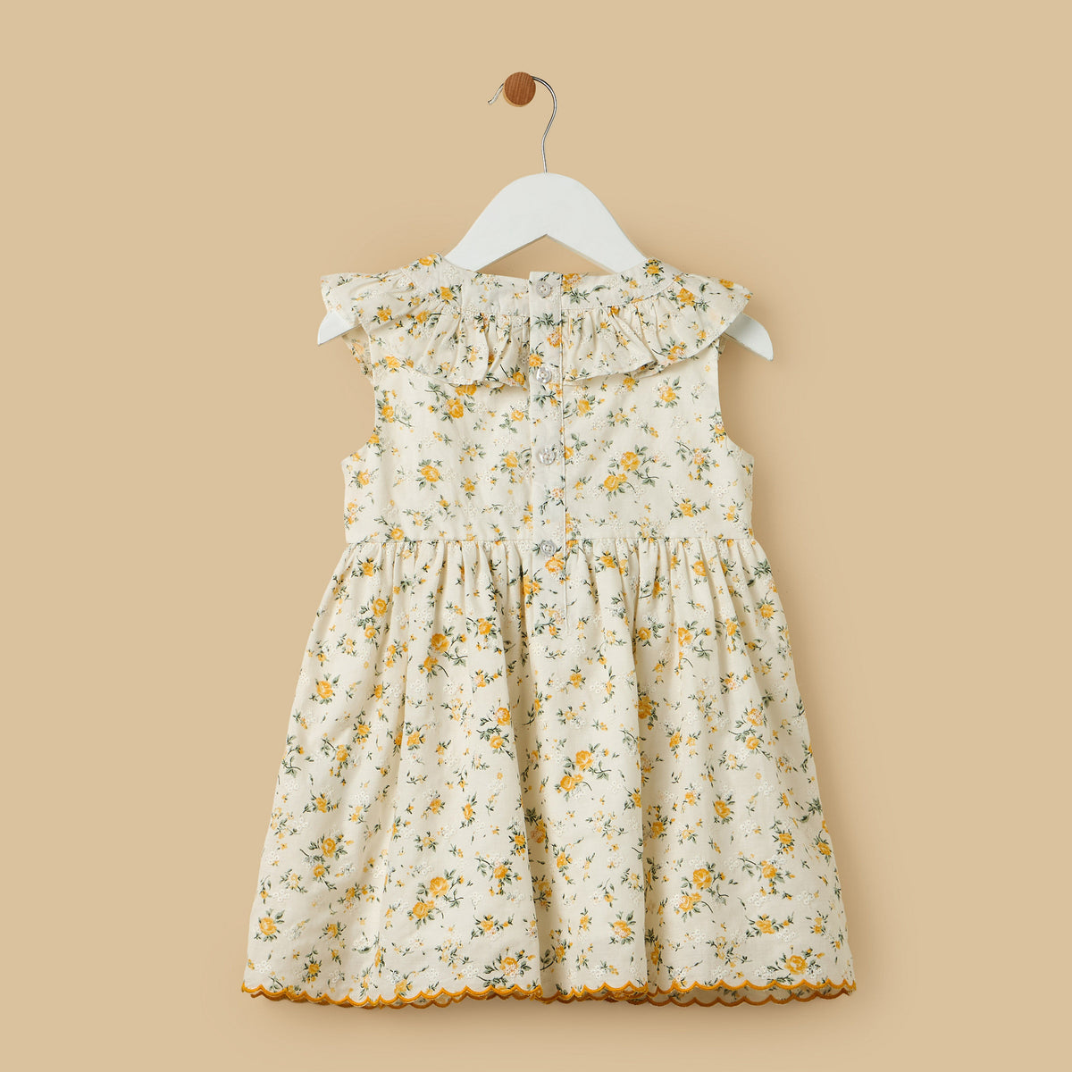 Floral Print Cotton Dress with Bloomers