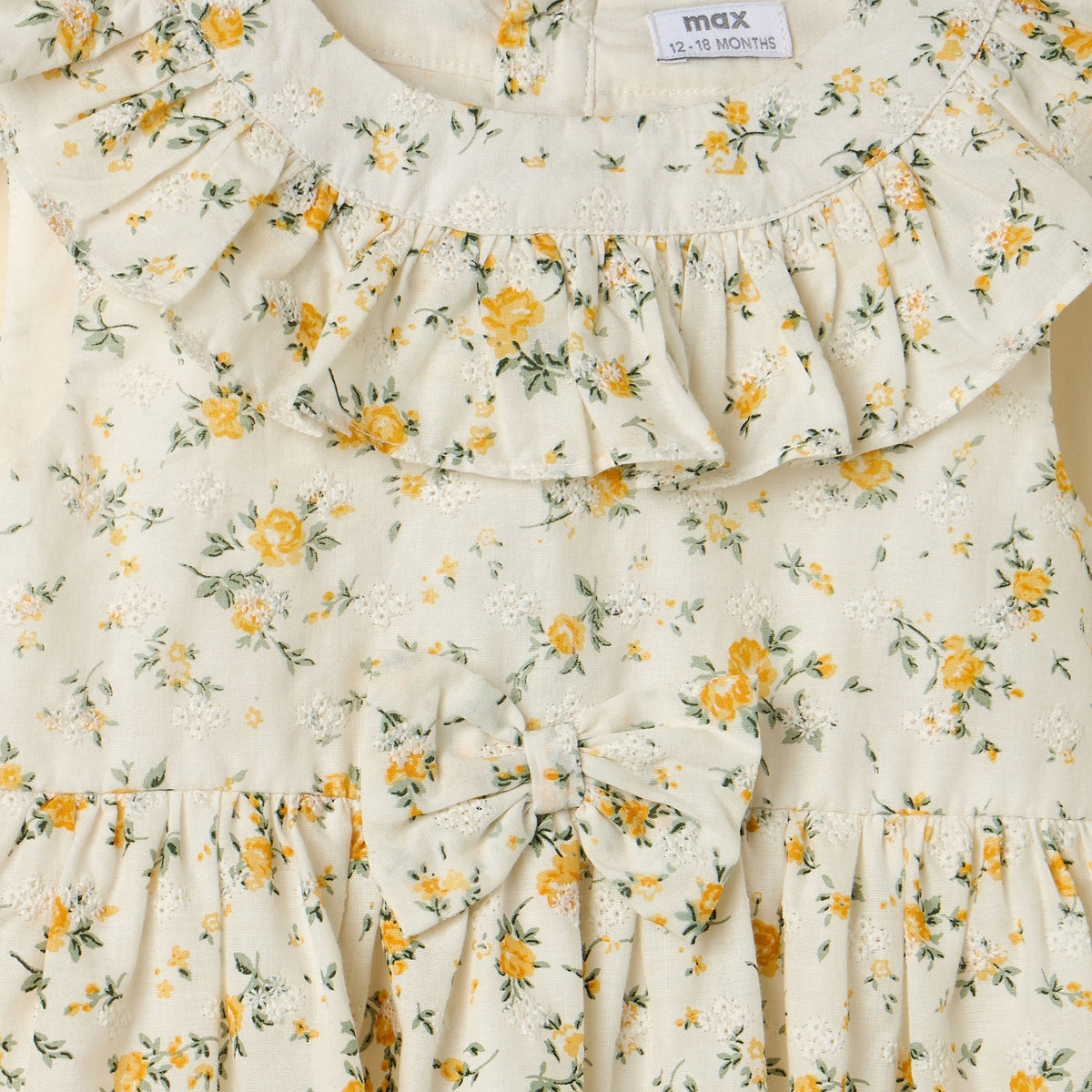 Floral Print Cotton Dress with Bloomers
