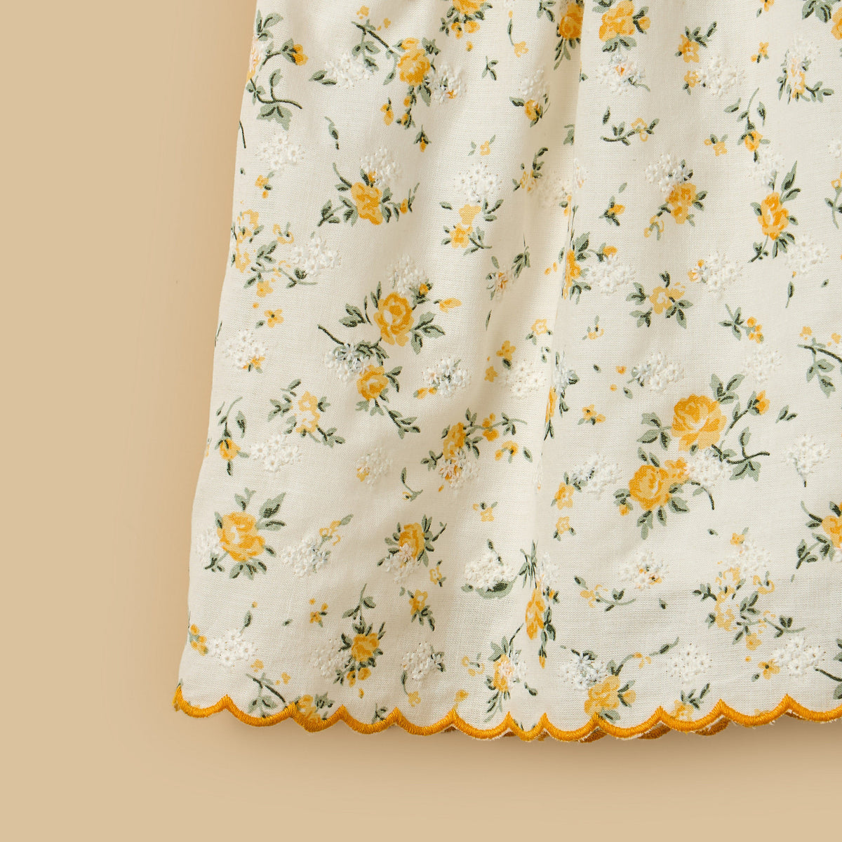 Floral Print Cotton Dress with Bloomers