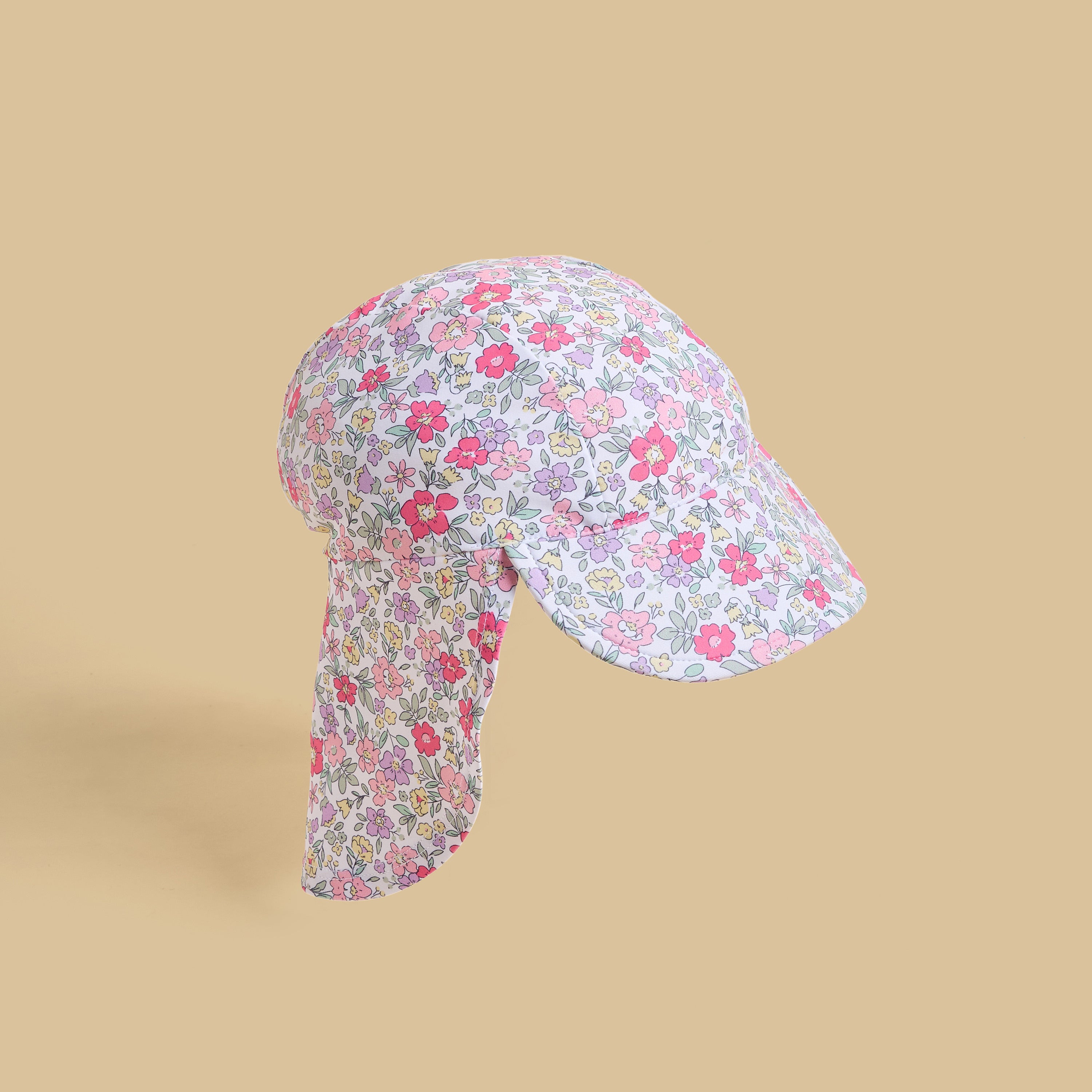 Floral Print Swimsuit with Hat