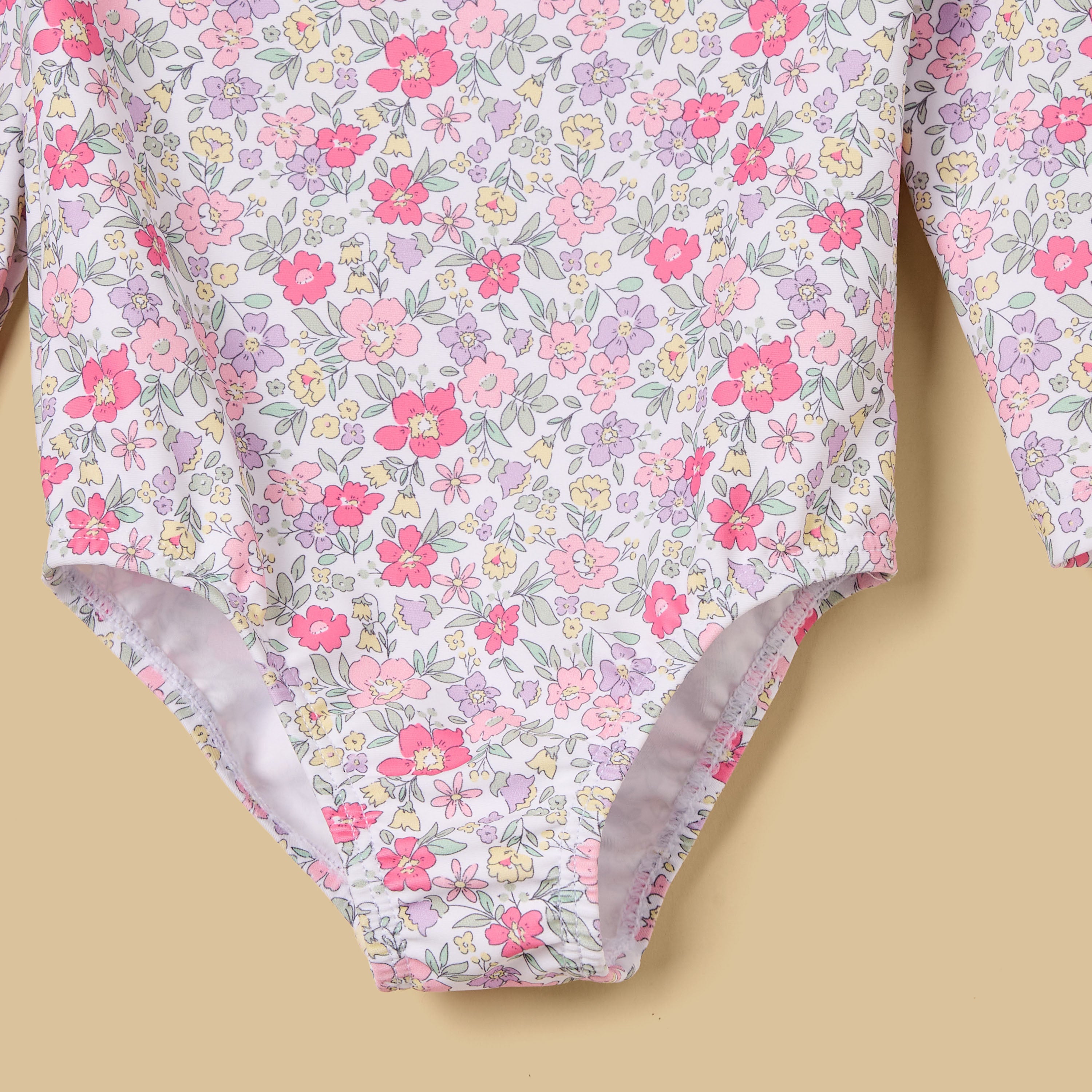 Floral Print Swimsuit with Hat