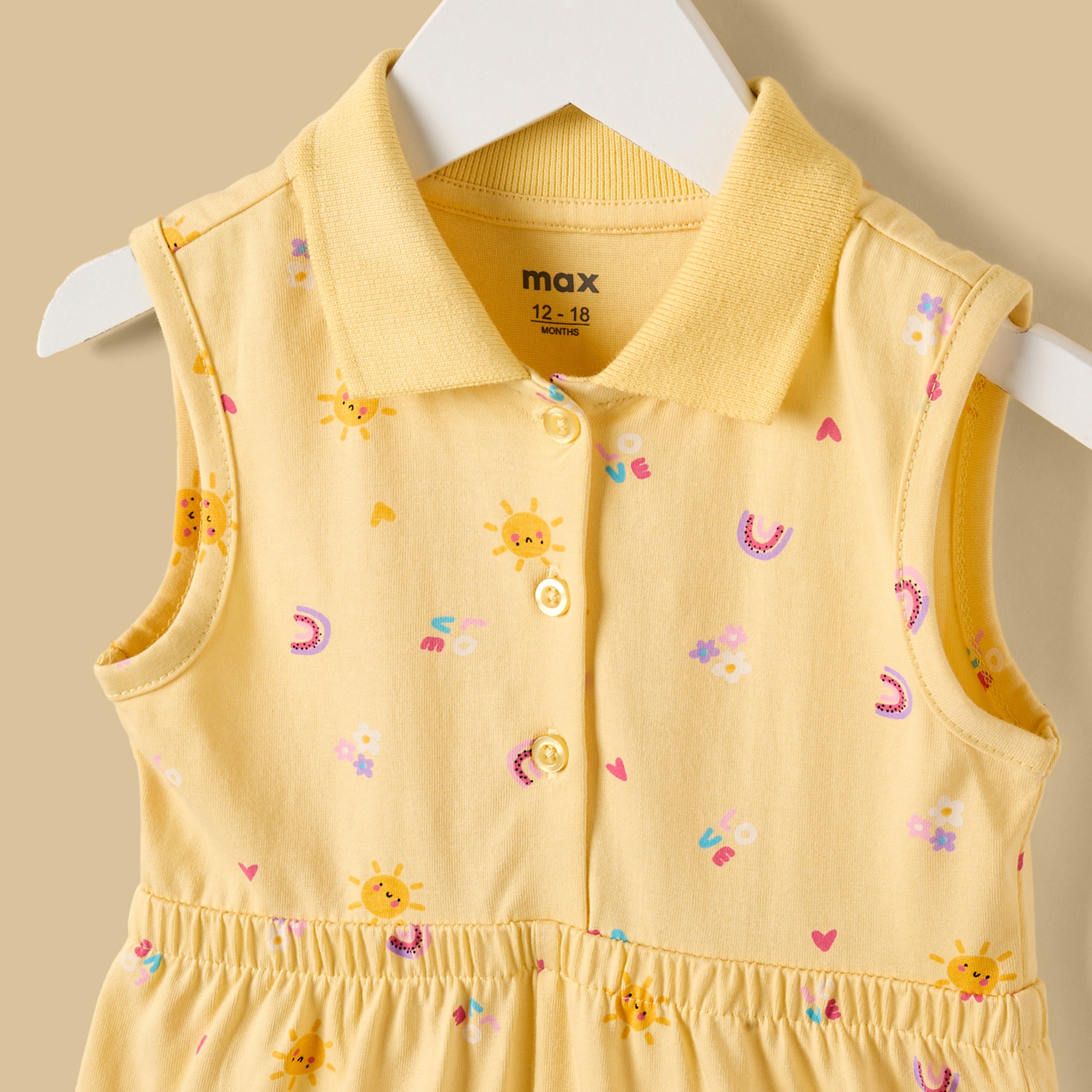 Pack of 2 - Assorted Cotton Playsuit