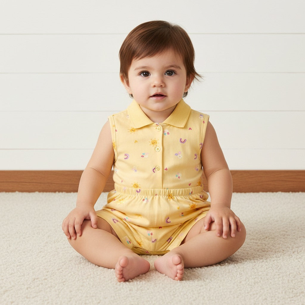 Pack of 2 - Assorted Cotton Playsuit