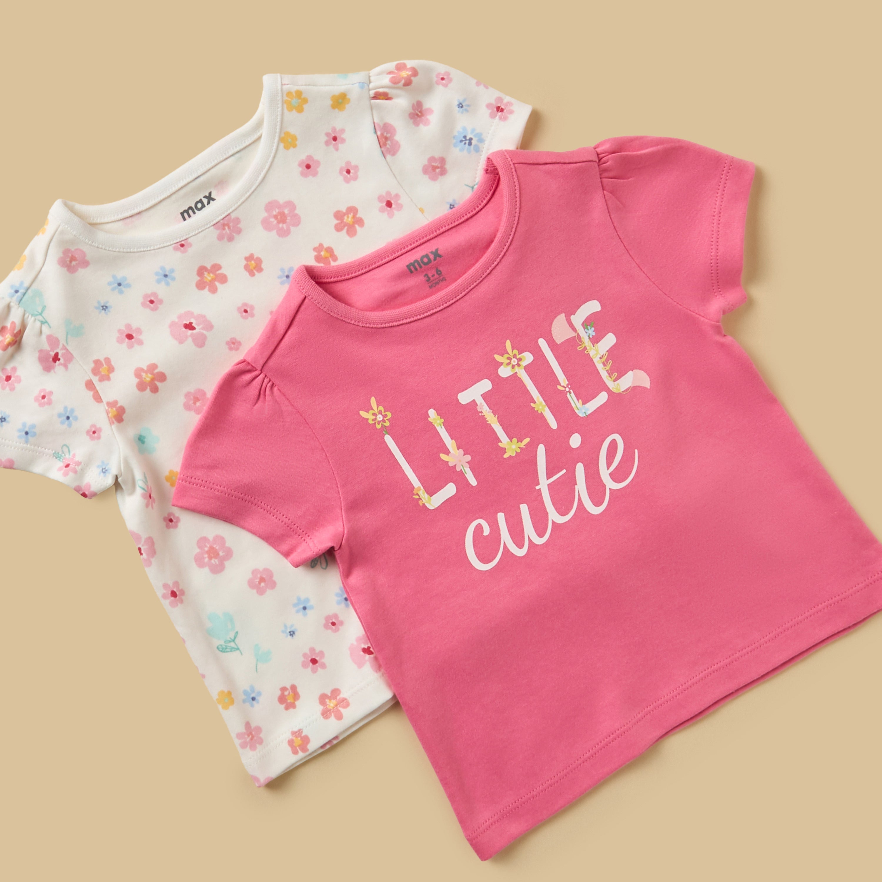 Pack of 2 - Floral Print Cotton Pyjama Set