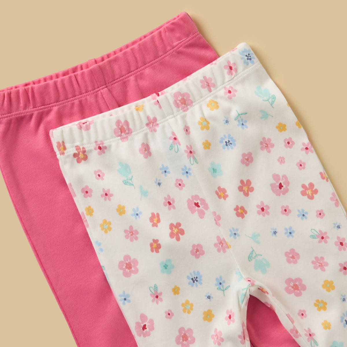Pack of 2 - Floral Print Cotton Pyjama Set