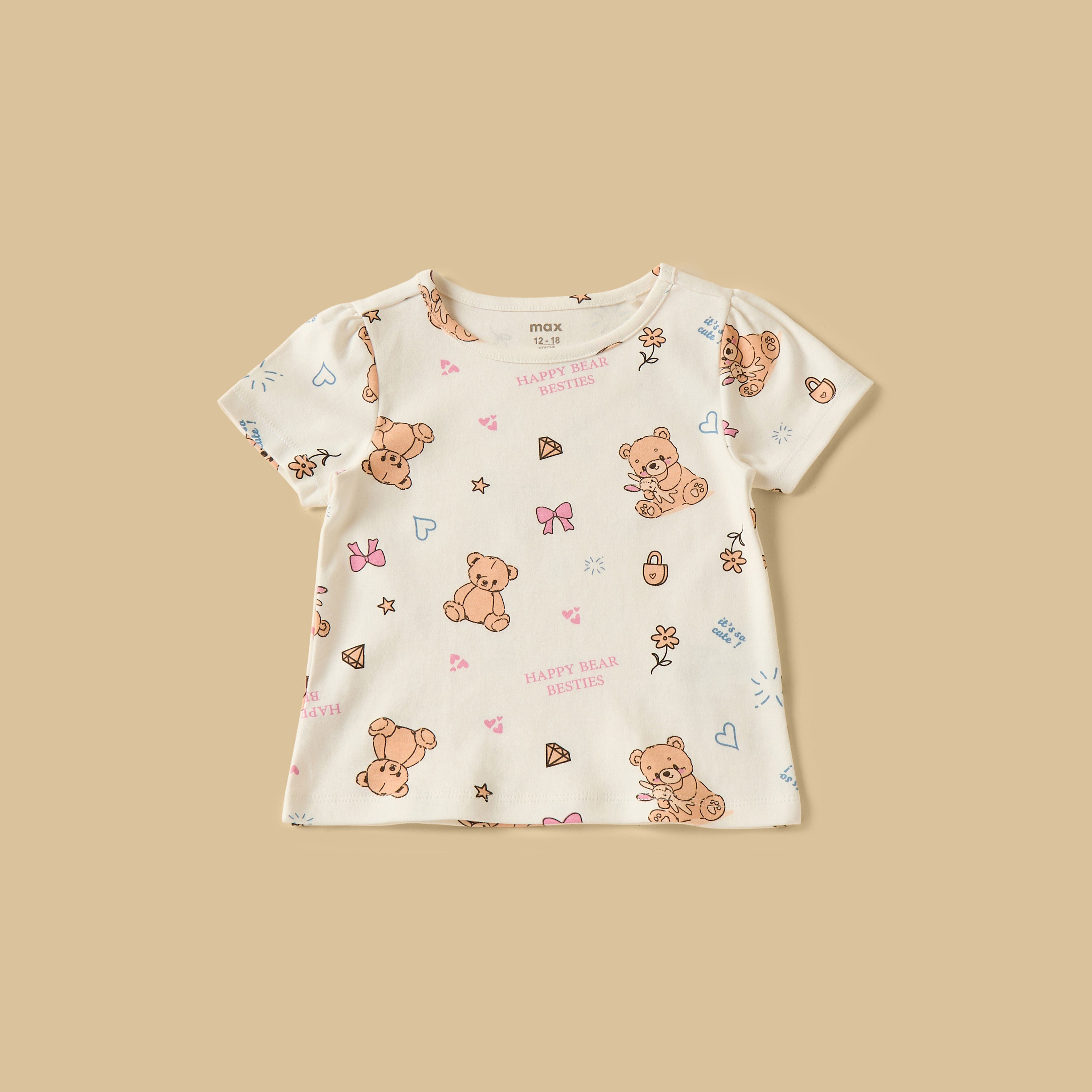 Pack of 2 - Teddy Bear Print Pyjama Set