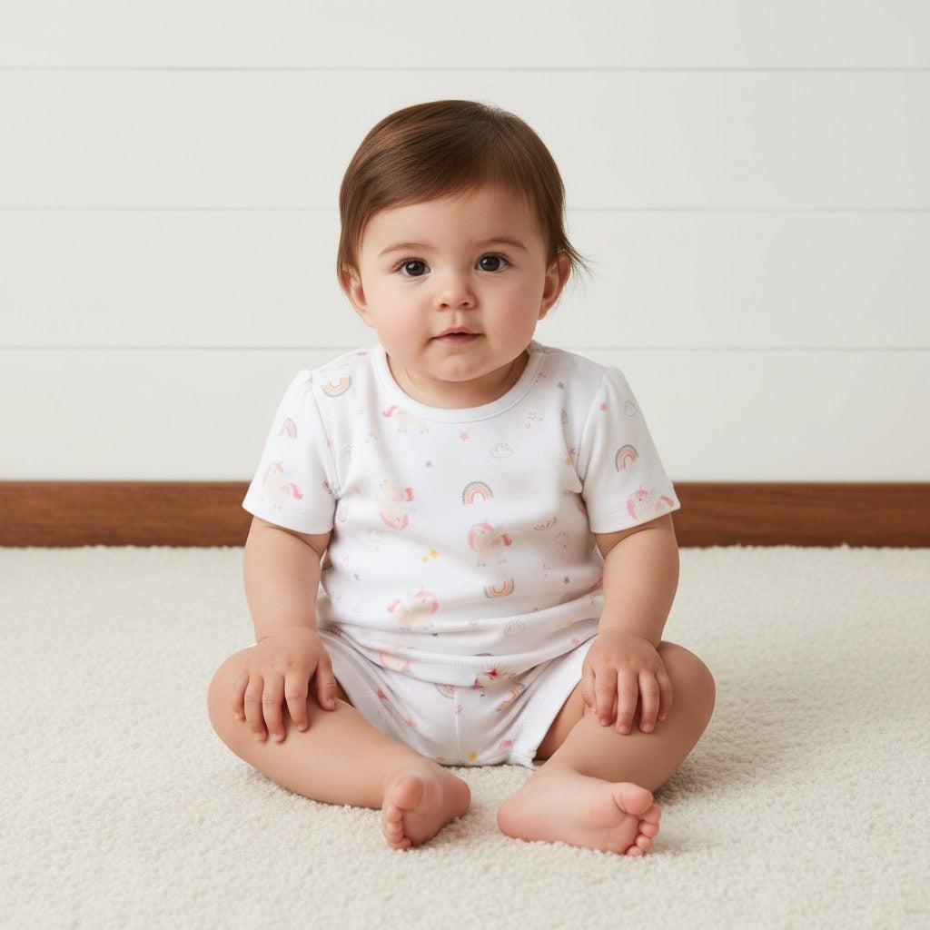 Pack of 2 - Unicorn Print Shorts Set
