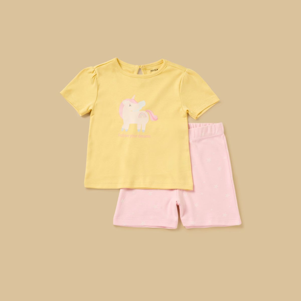 Pack of 2 - Unicorn Print Shorts Set