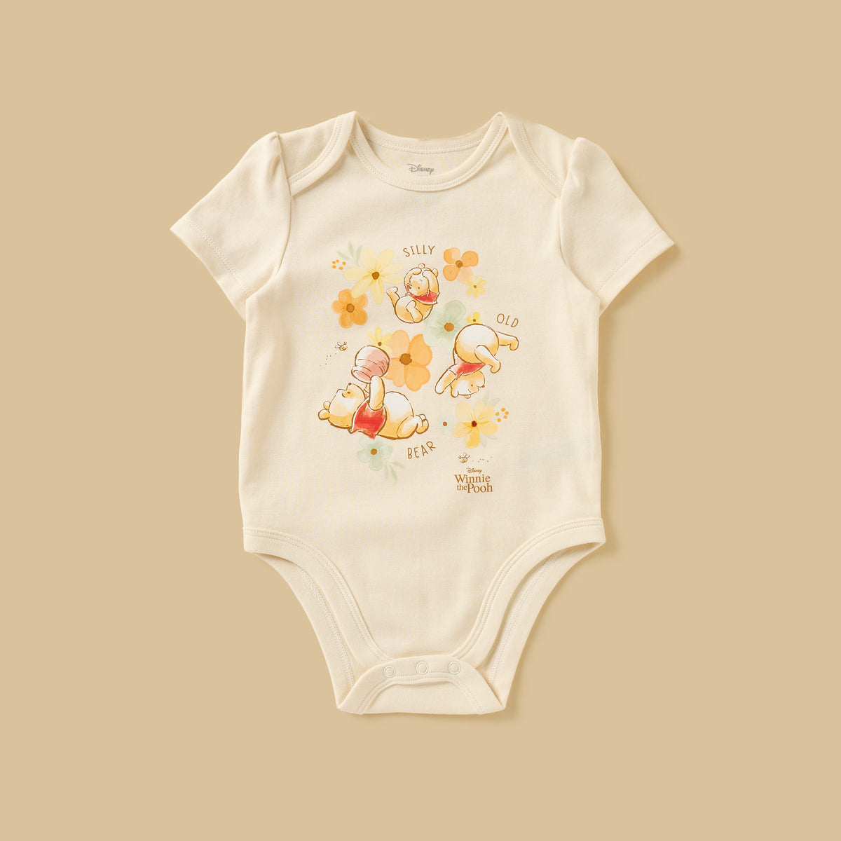 Pack of 3 - Winnie the Pooh Print Cotton Bodysuit