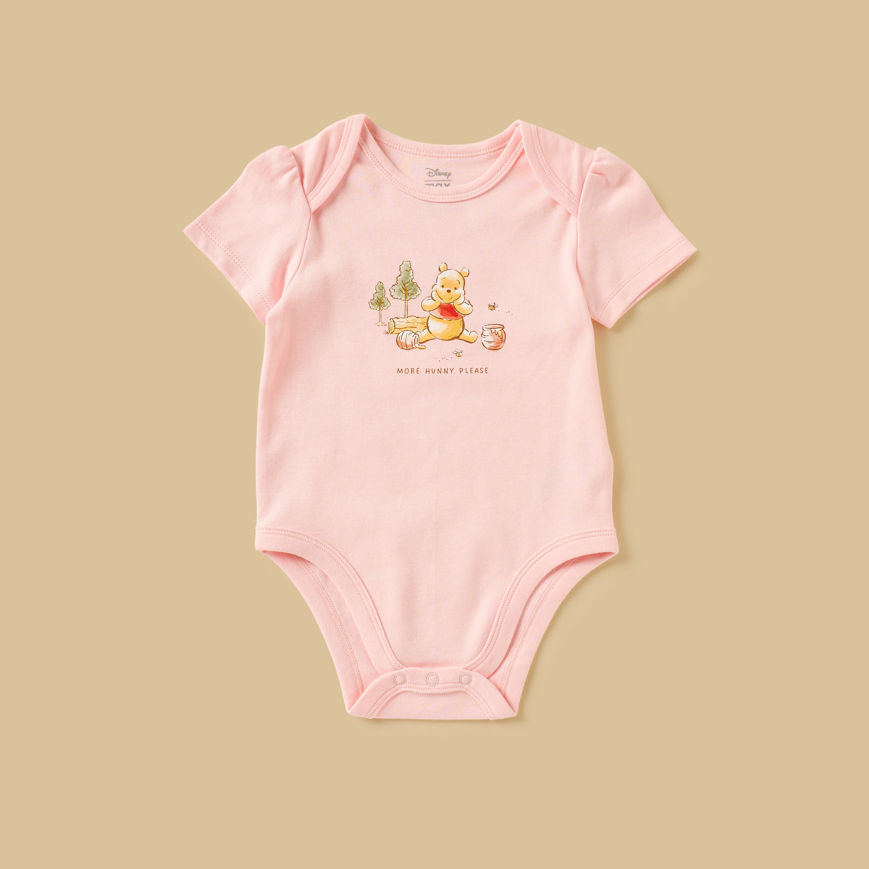 Pack of 3 - Winnie the Pooh Print Cotton Bodysuit