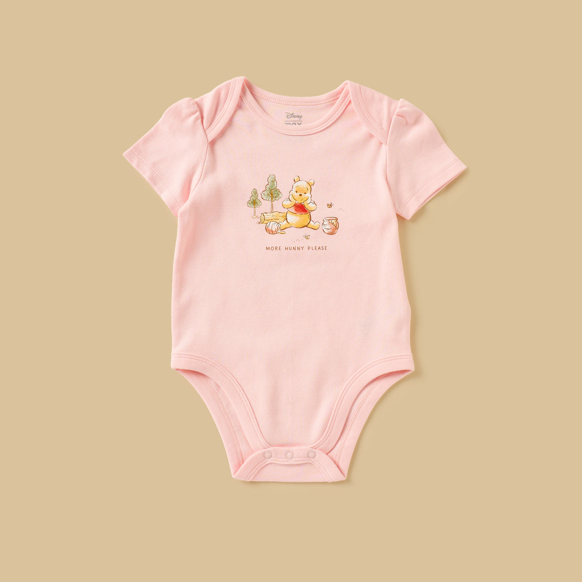 Pack of 3 - Winnie the Pooh Print Cotton Bodysuit