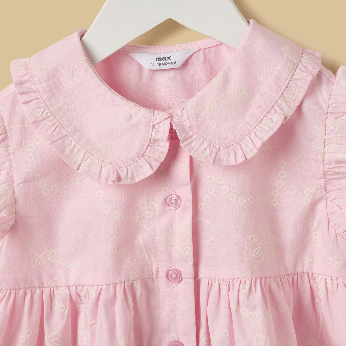 Printed Cotton Shirt and Shorts Set