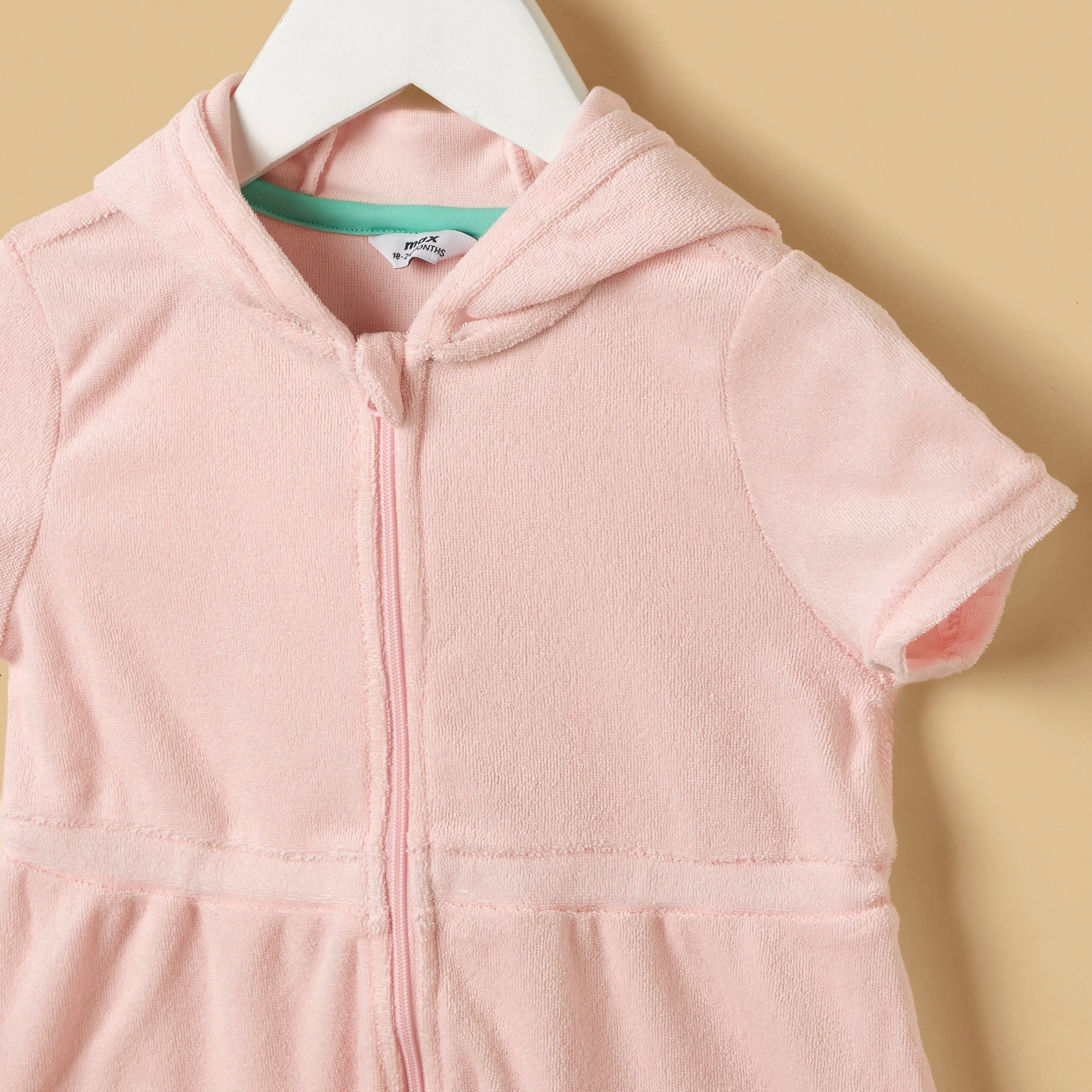 Strawberry Applique Hooded Cover-Up