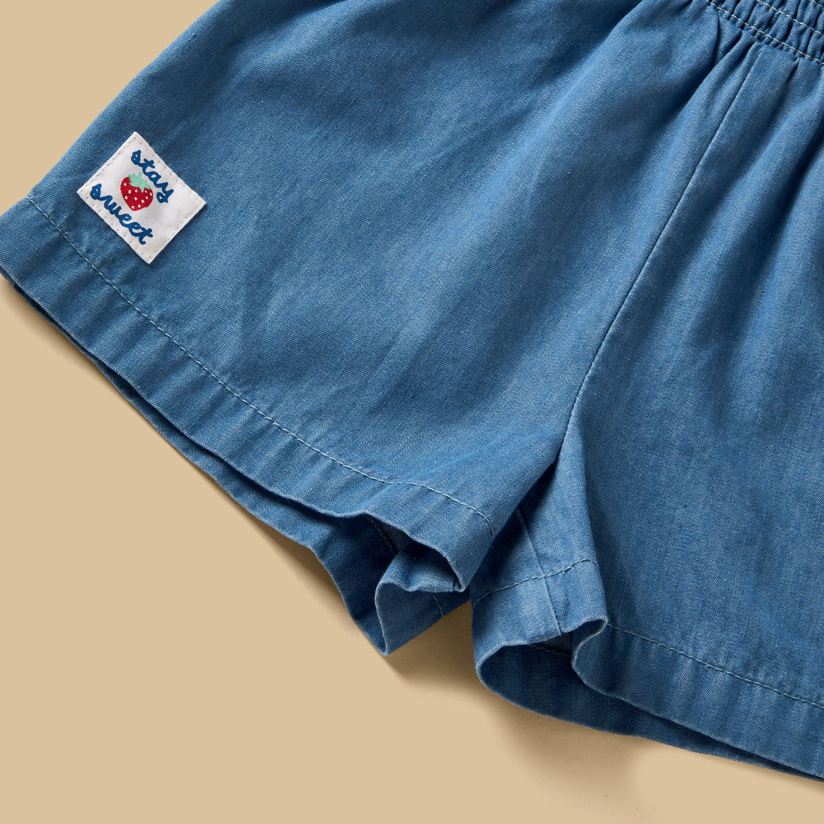 Printed Sleeveless Top with Denim Shorts and Headband