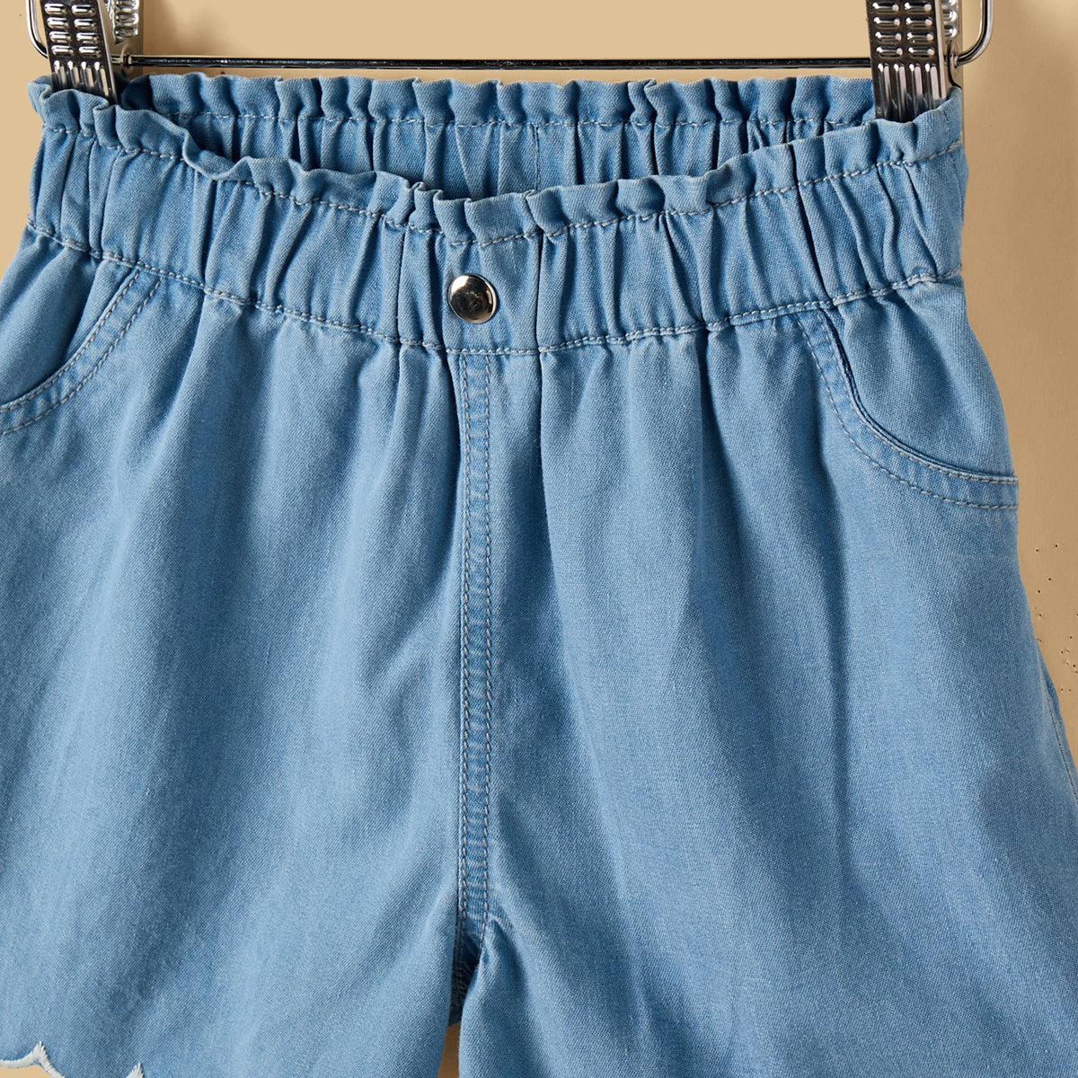 Embroidered Top and Shorts Set