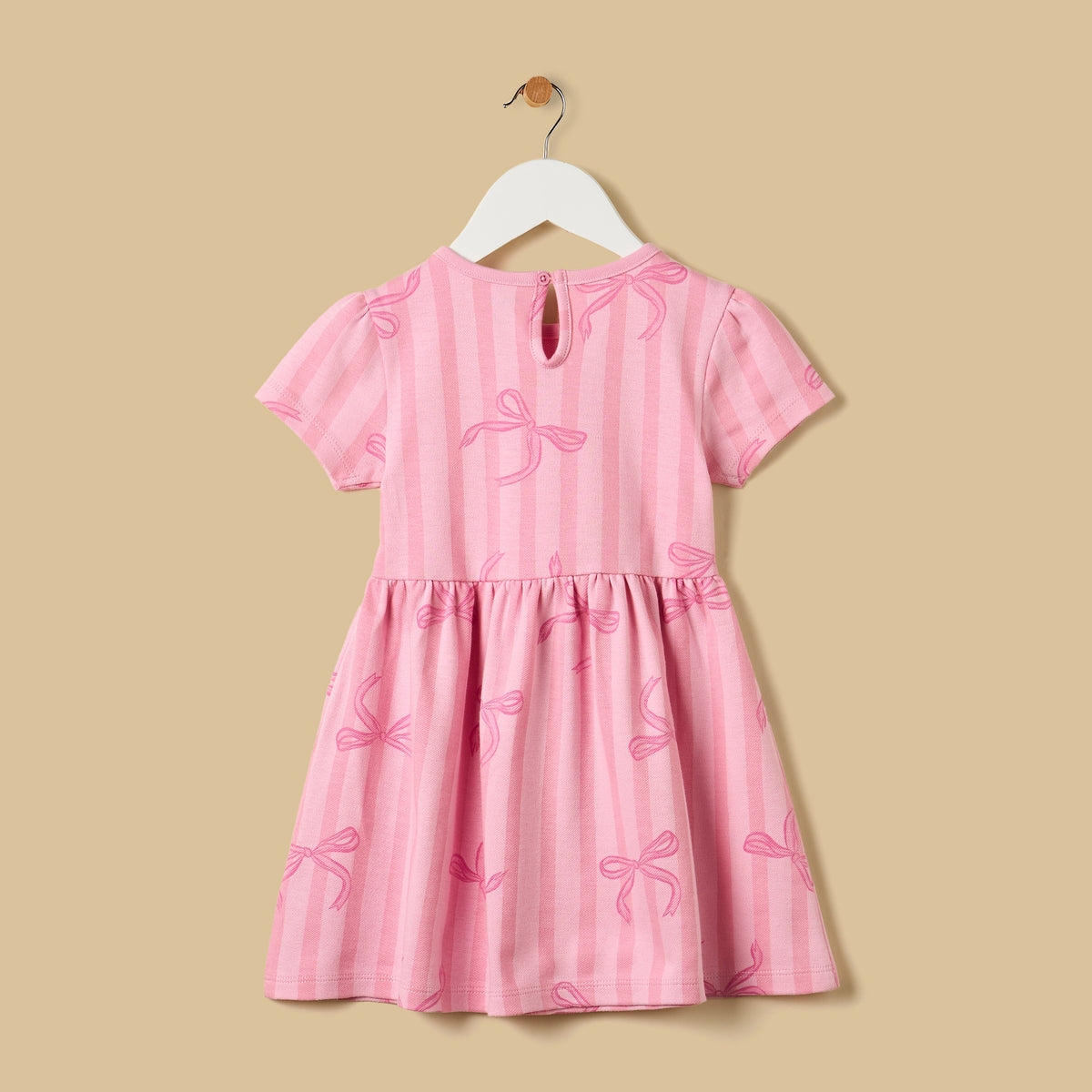 Bow Print Pique Dress