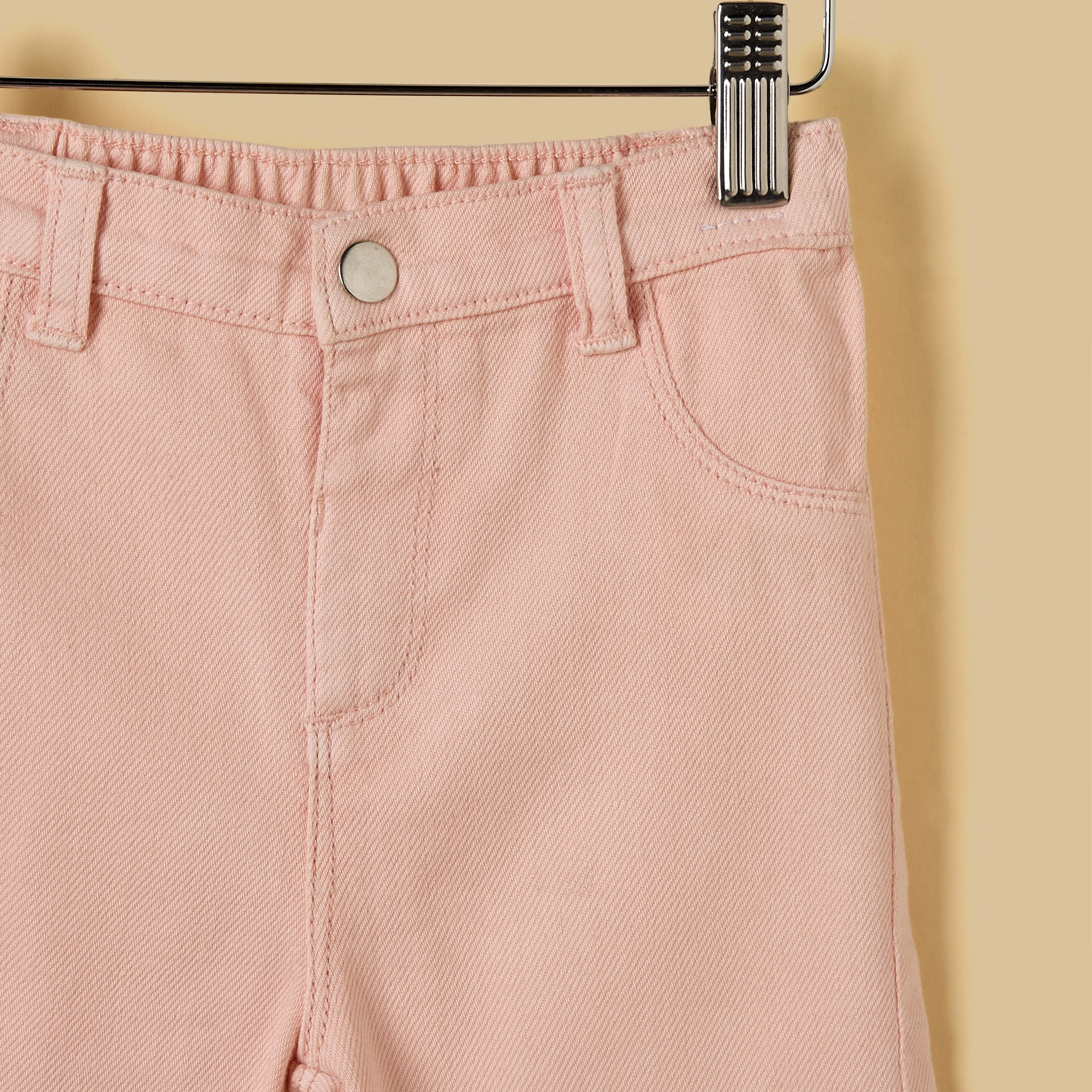 Embroidered Wide Leg Jeans