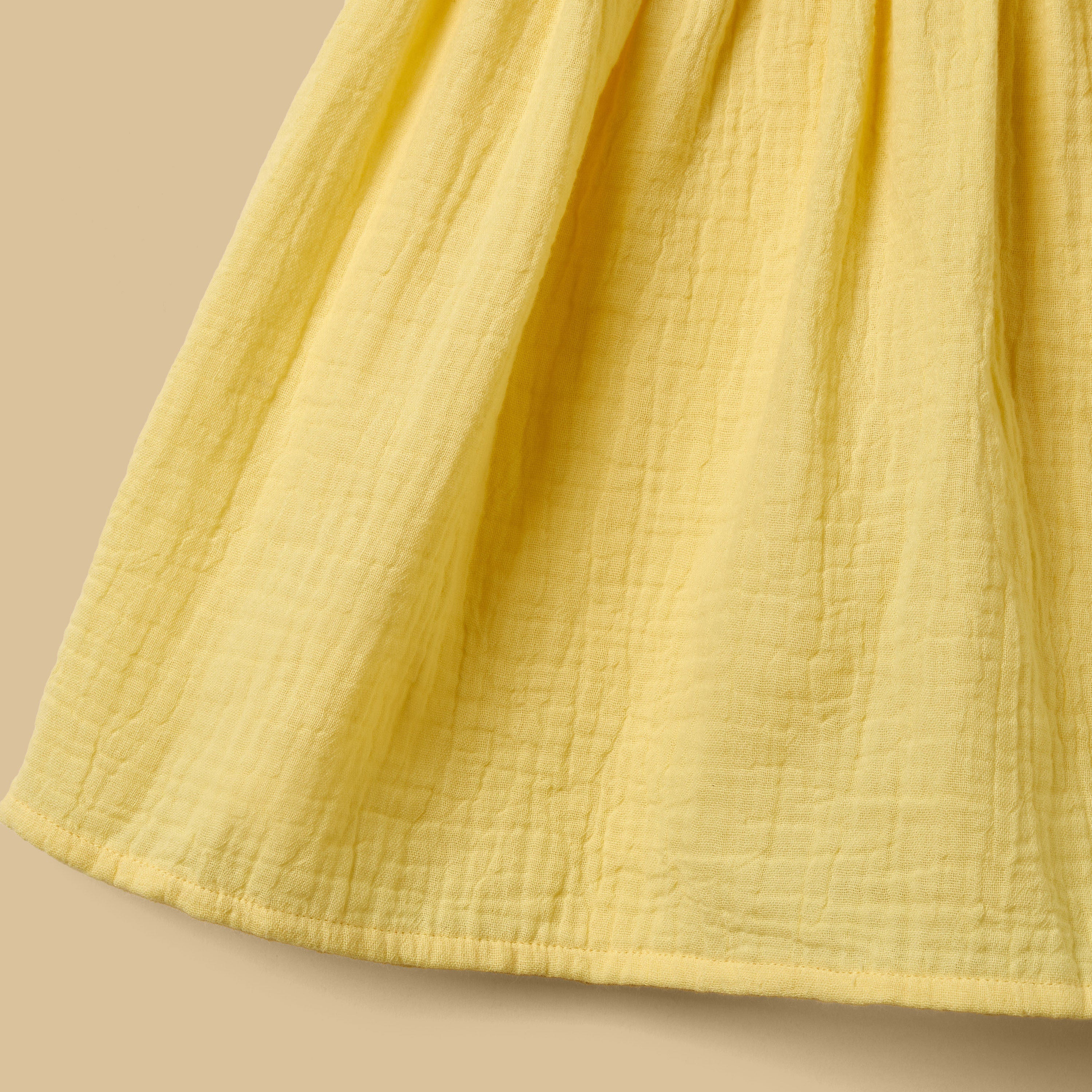 Crochet Detail Double Gauze Dress with Bloomers