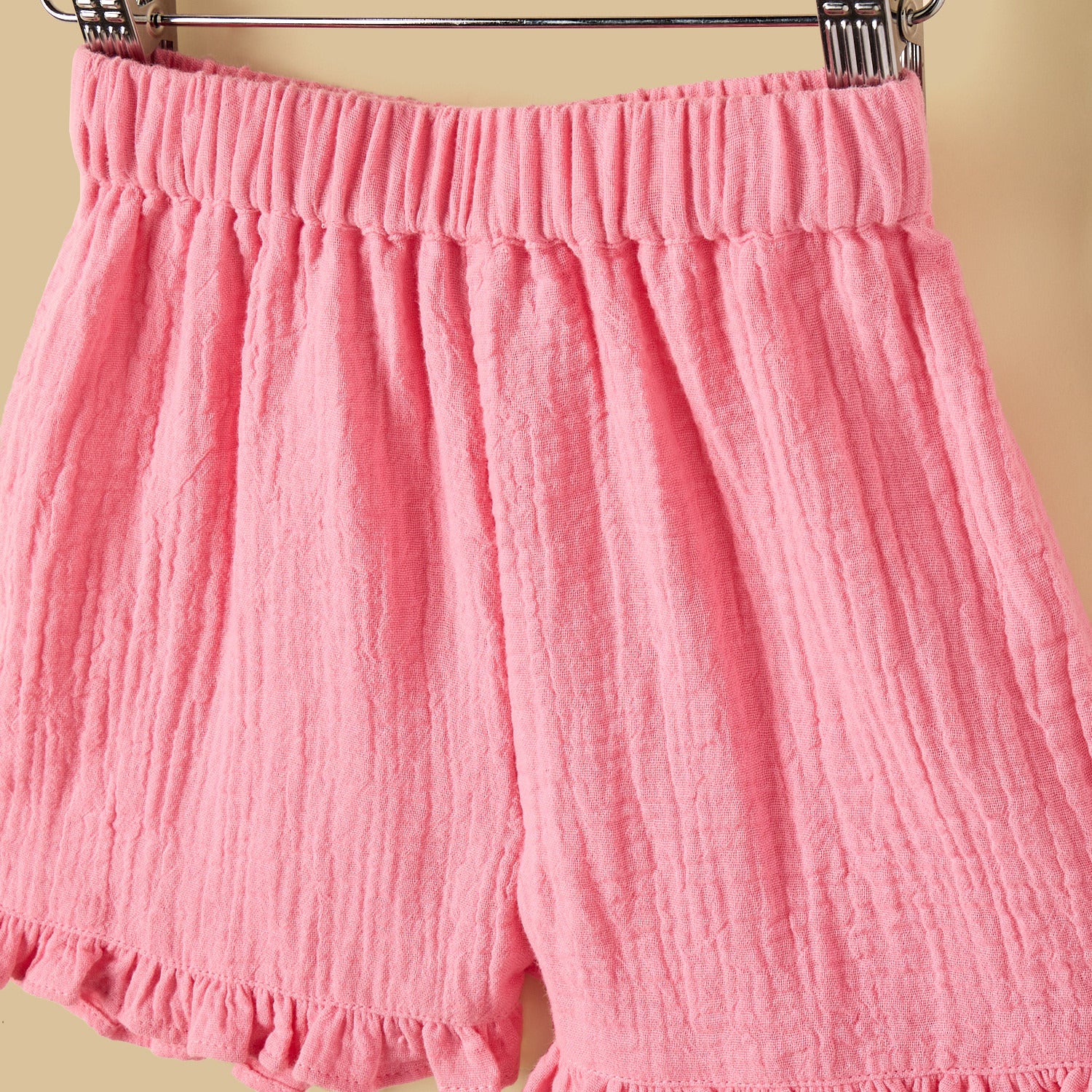 Textured Gauze Top and Shorts Set