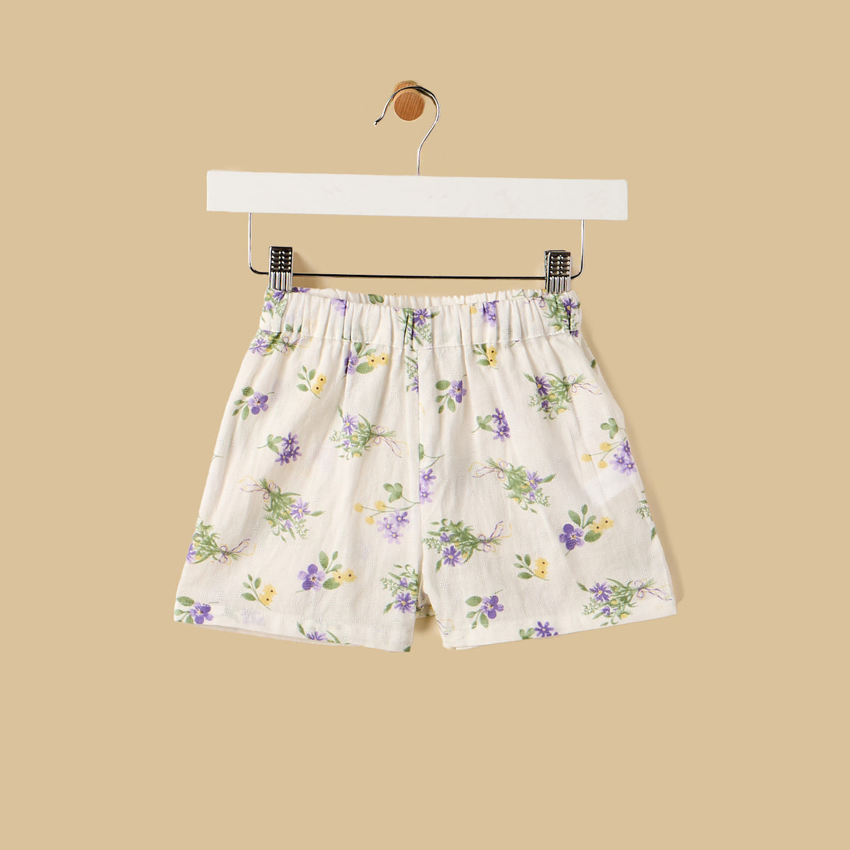 Floral Print Top with Shorts and Headband