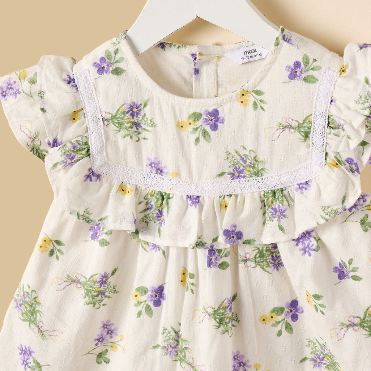 Floral Print Top with Shorts and Headband