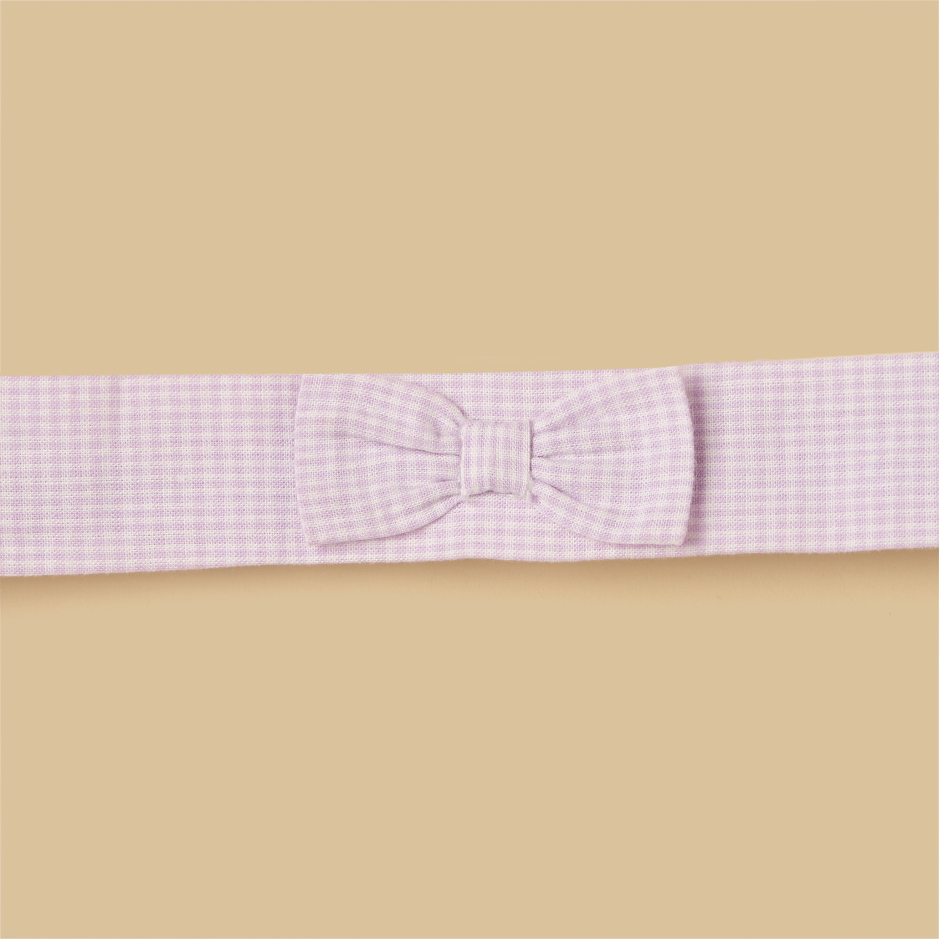 Gingham Check Cotton Dress with Bloomers and Headband