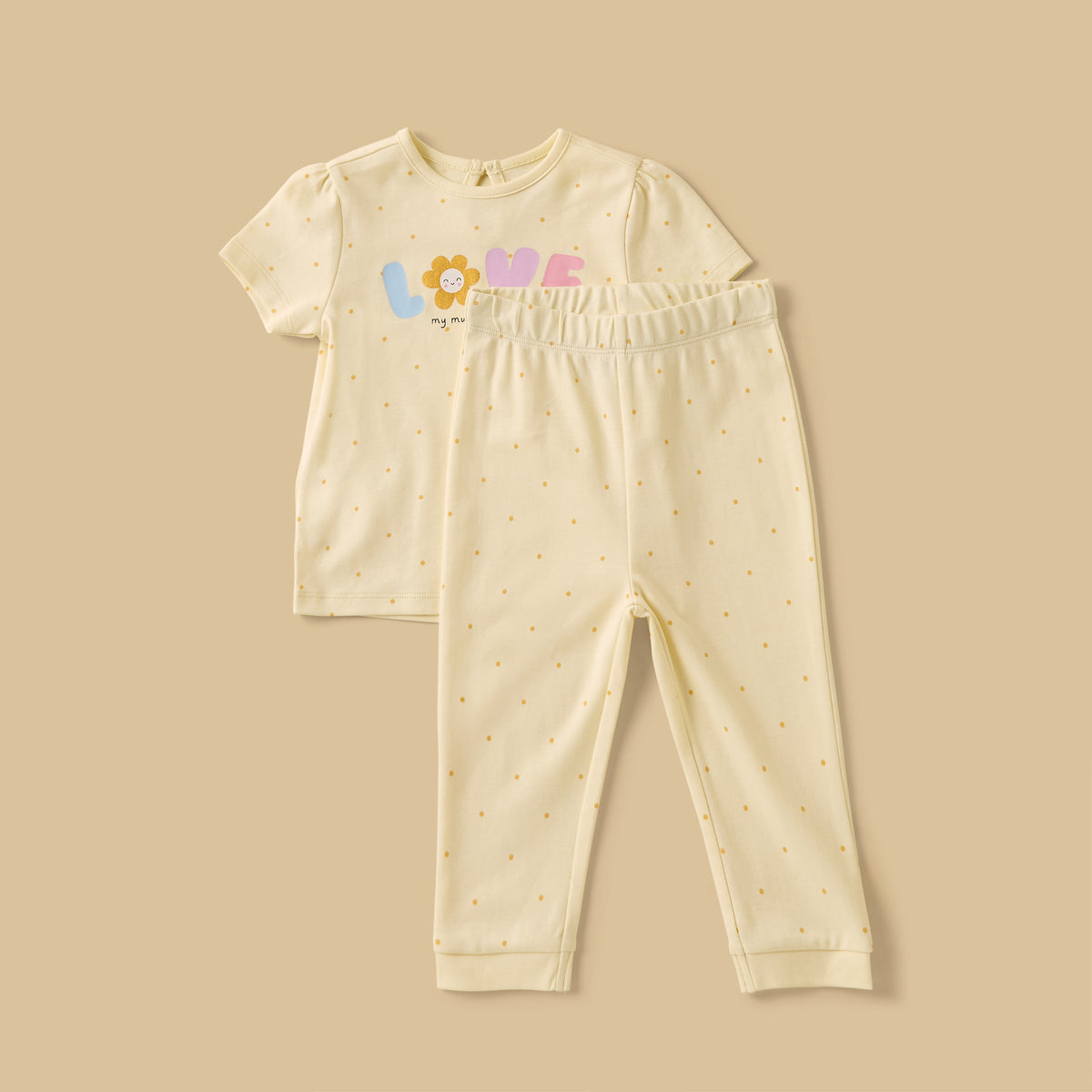 Pack of 2 - Floral Print Cotton Pyjama Set