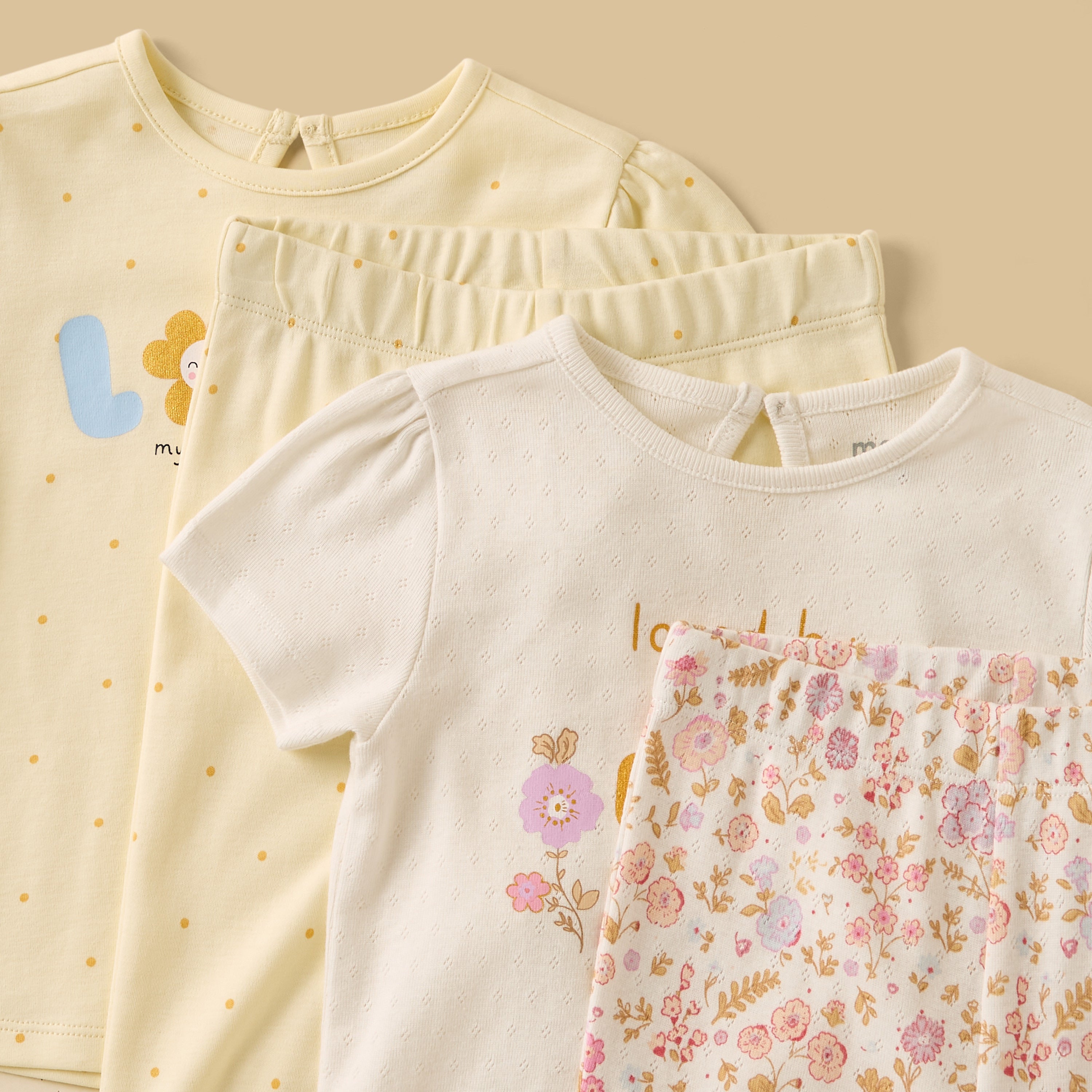 Pack of 2 - Floral Print Cotton Pyjama Set
