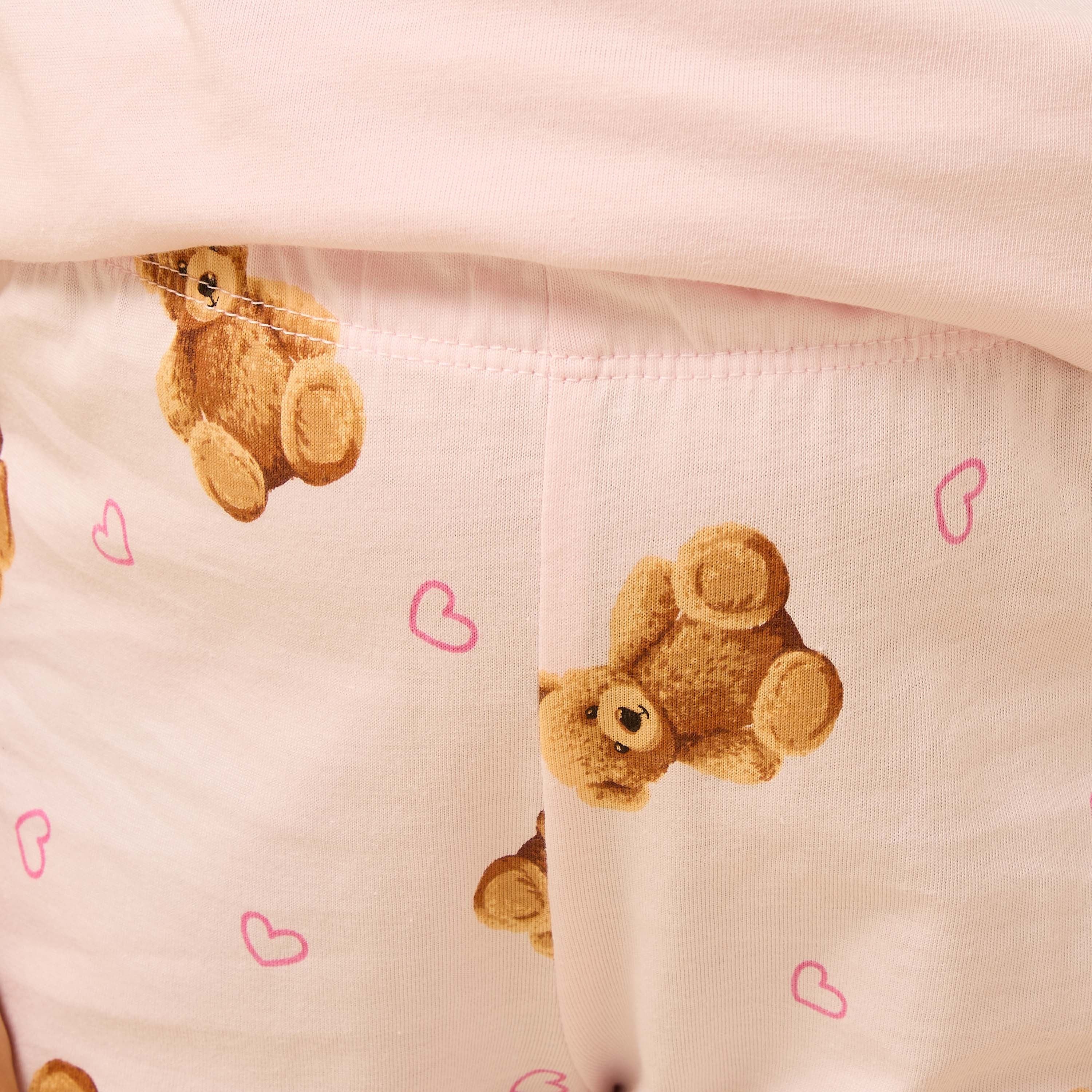 Teddy Bear Print Pyjama Set