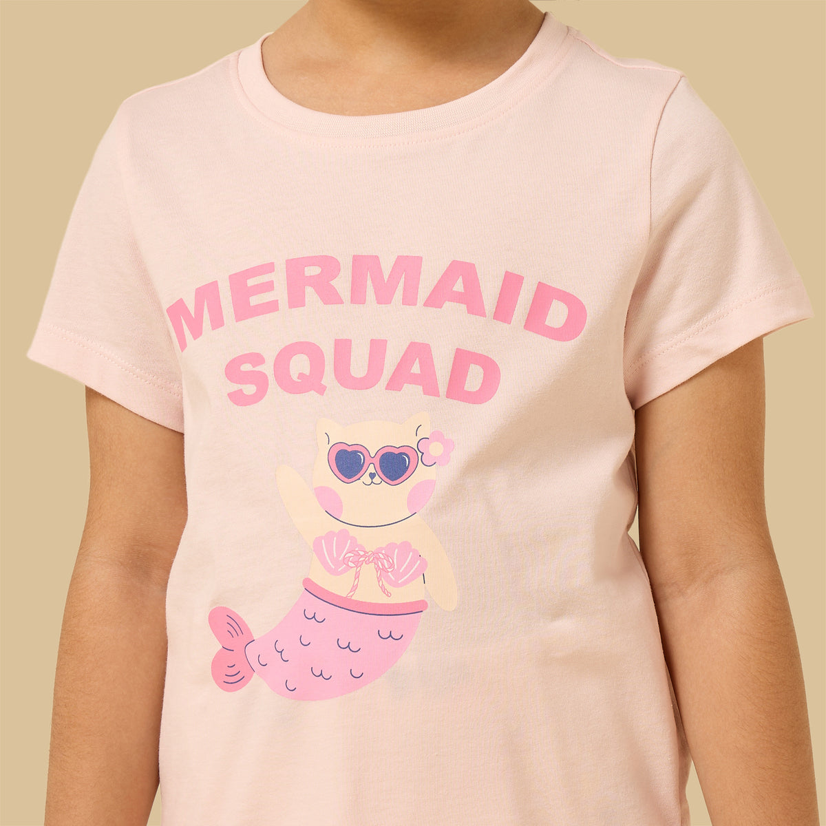Pack of 2 - Mermaid Print Cotton Shorts Set