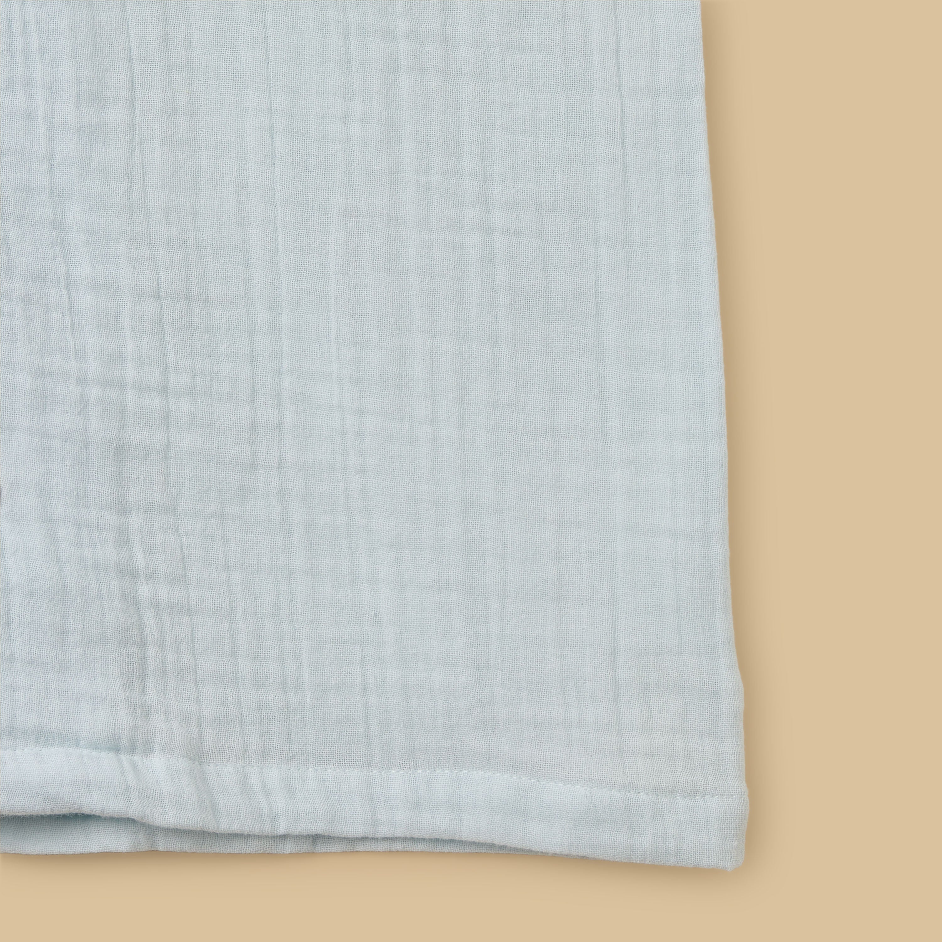 Textured Double Gauze Cotton Shorts Set