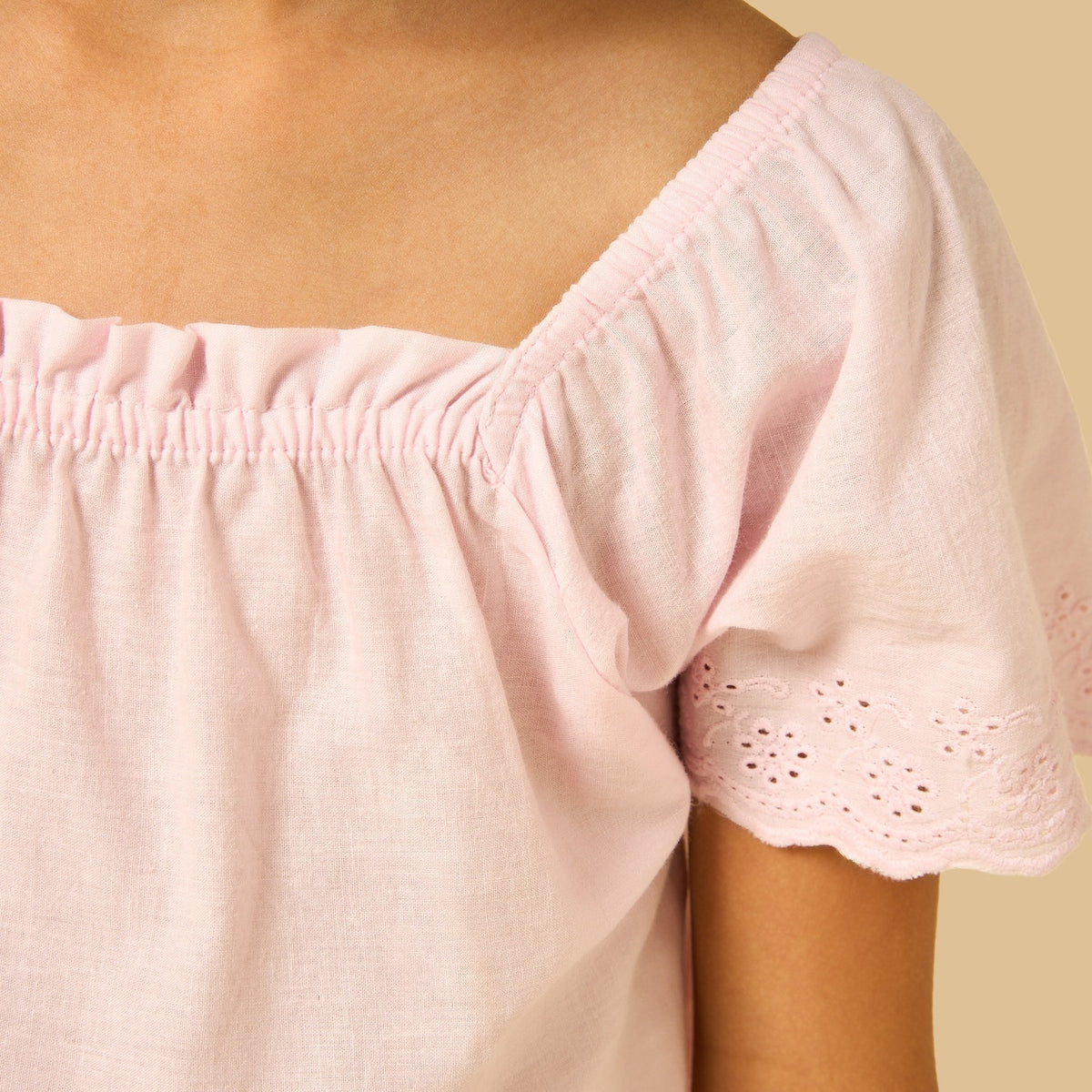 Schiffli Embroidered Pyjama Set