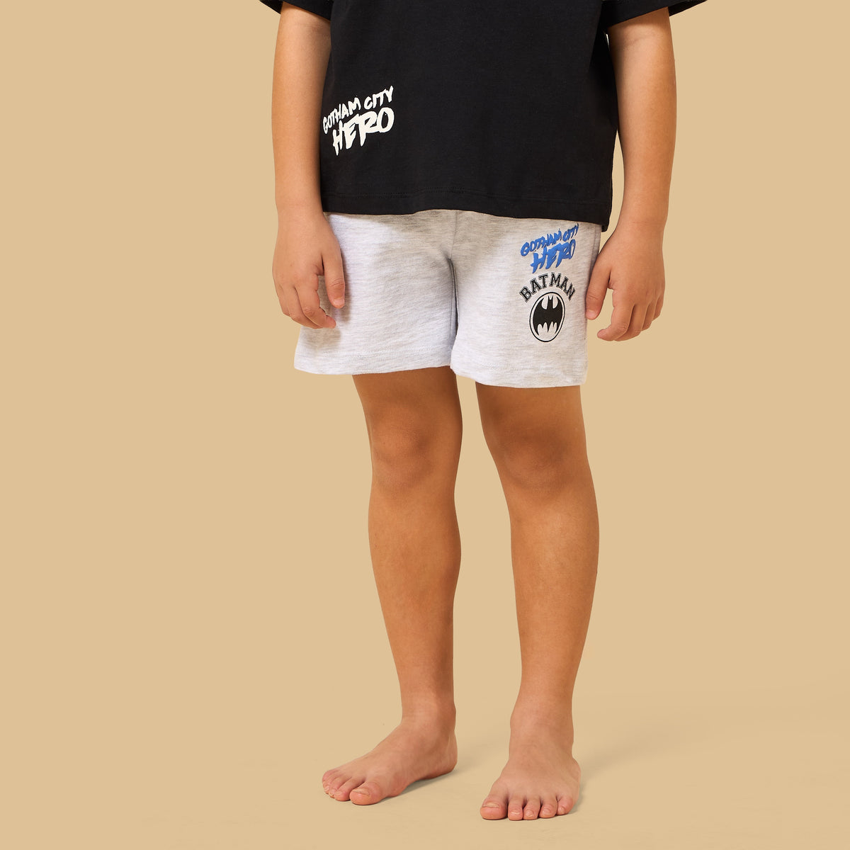 Batman Print Shorts Set