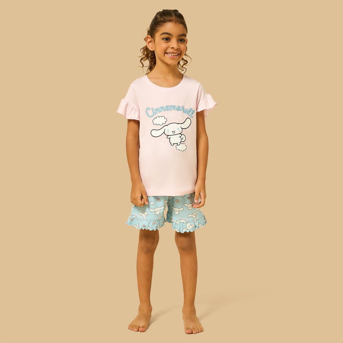 Cinnamoroll Print Shorts Set - Multicolour / 2-3 yrs
