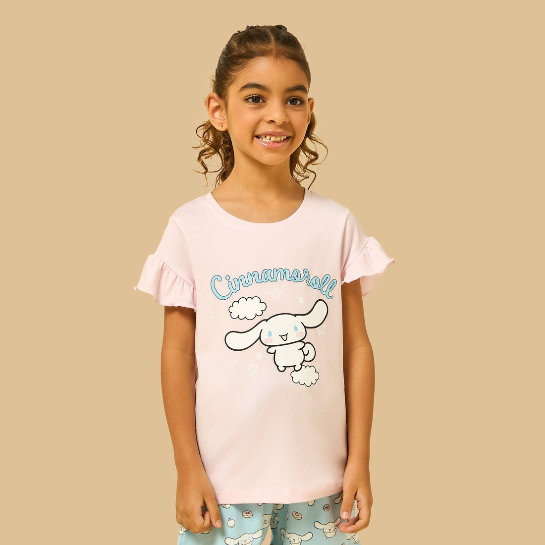 Cinnamoroll Print Shorts Set