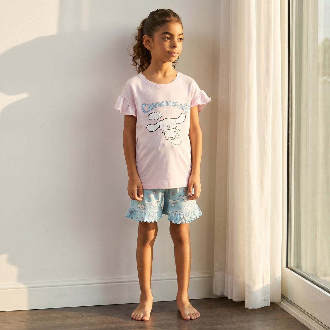 Cinnamoroll Print Shorts Set