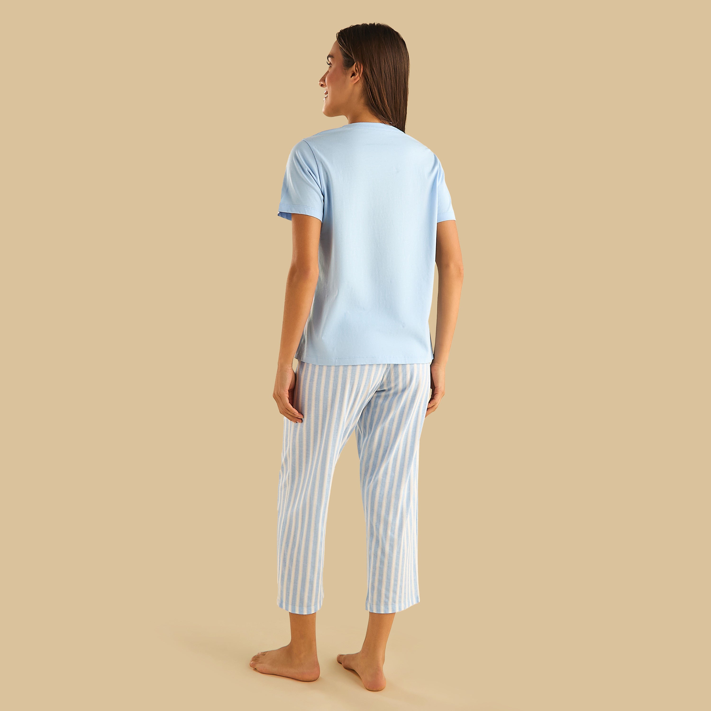 Striped Cotton Pyjama Set