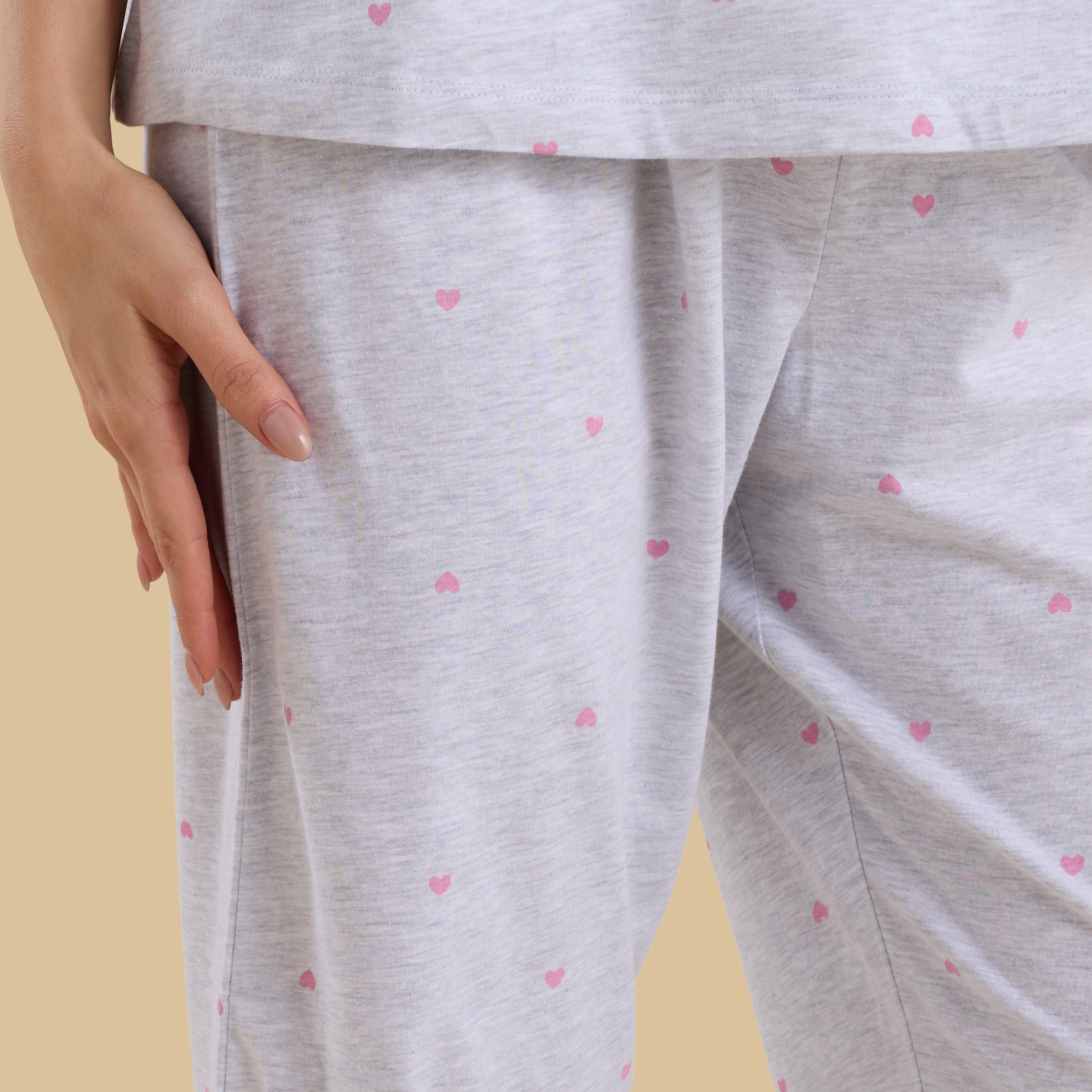 Heart Print Pyjama Set