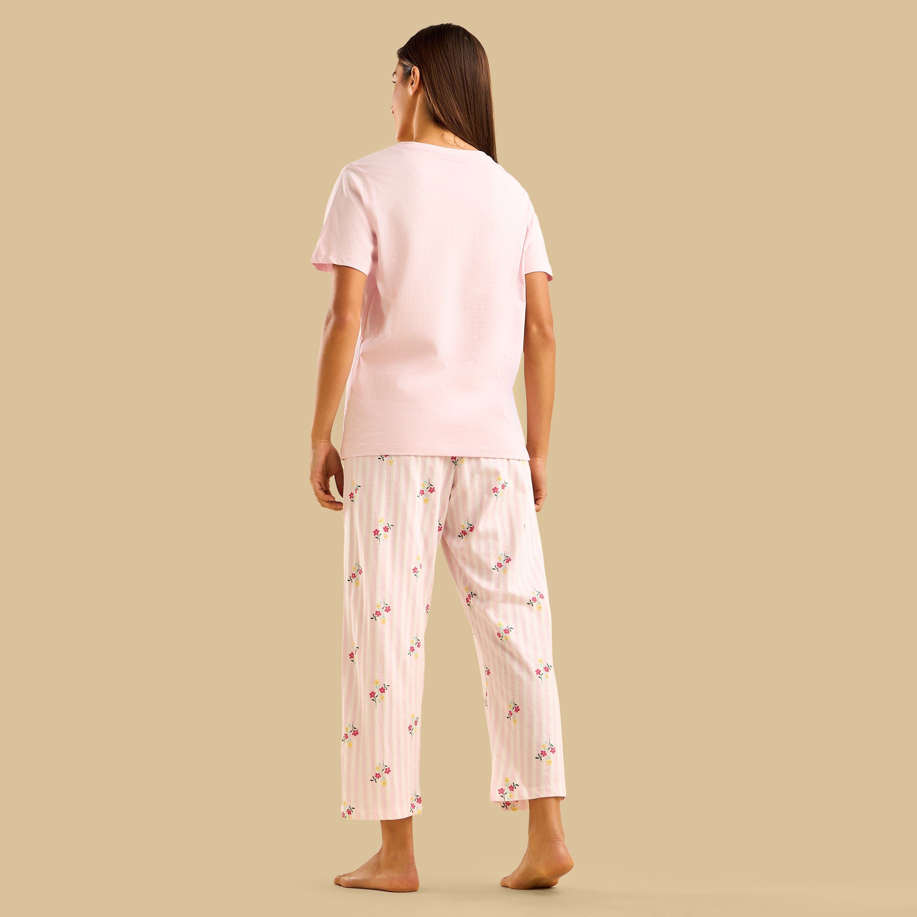 Floral Print Cotton Pyjama Set