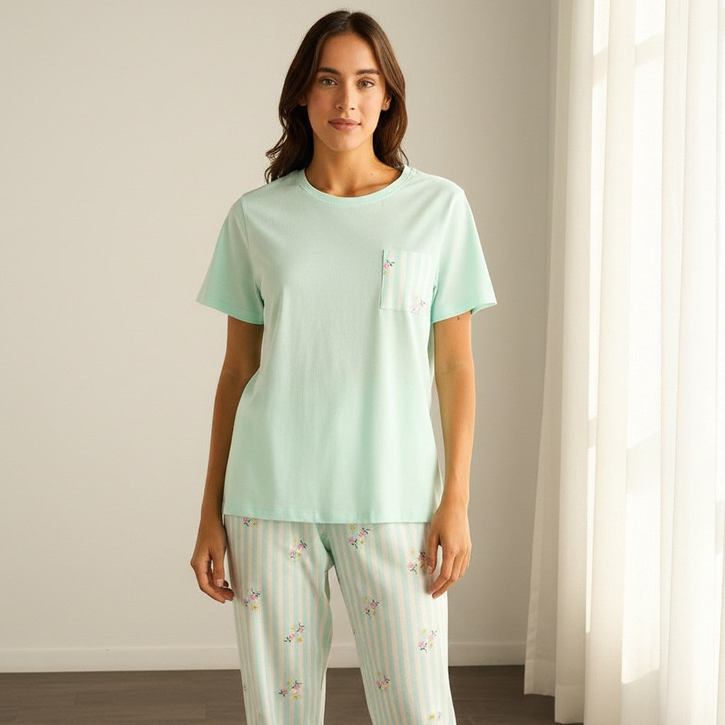 Floral Print Pyjama Set