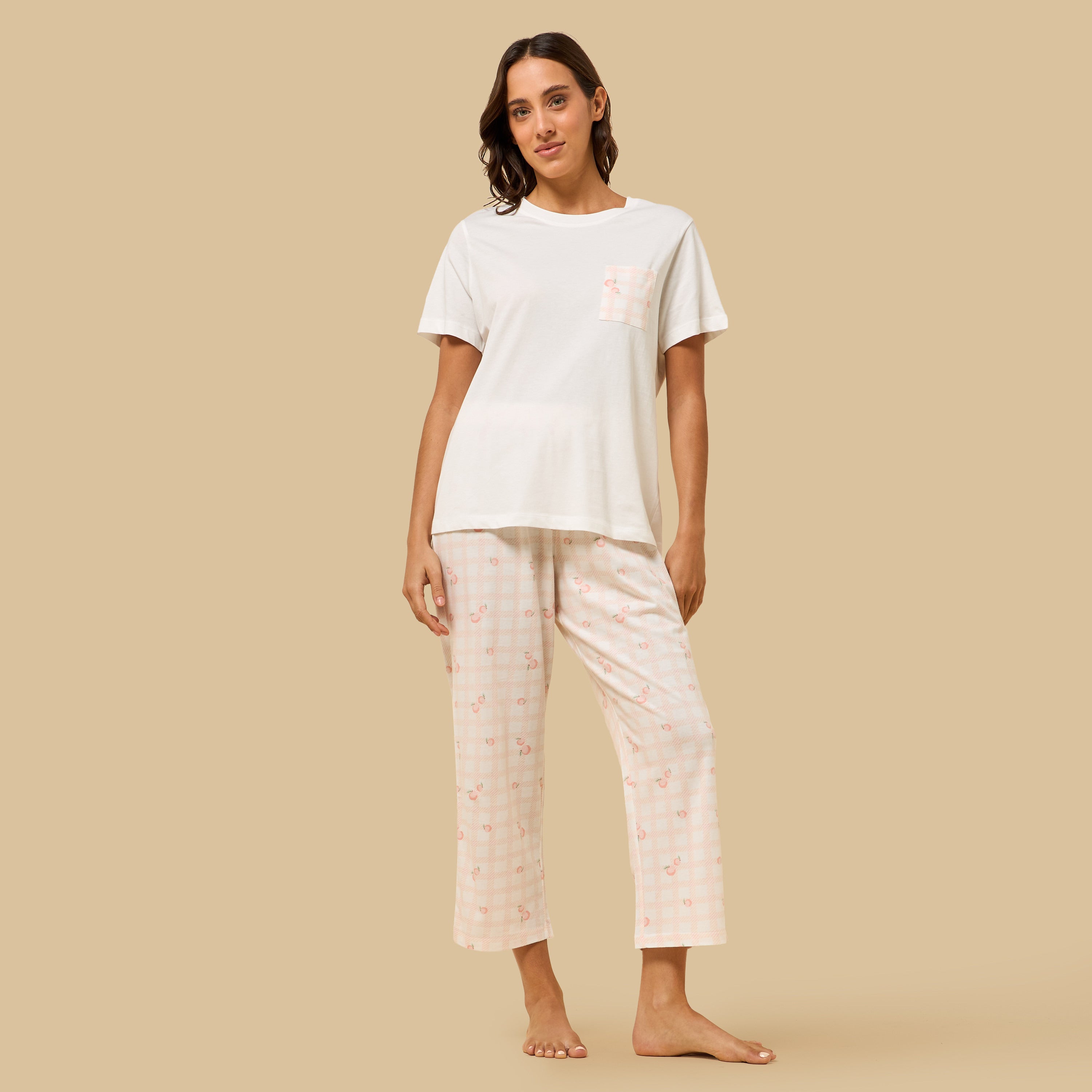 Checked Cotton Pyjama Set