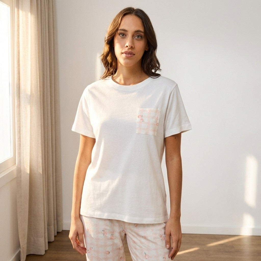 Checked Cotton Pyjama Set