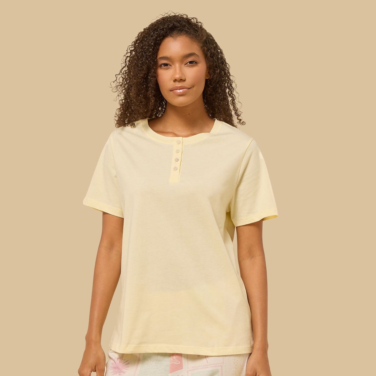 Tile Print Cotton Pyjama Set