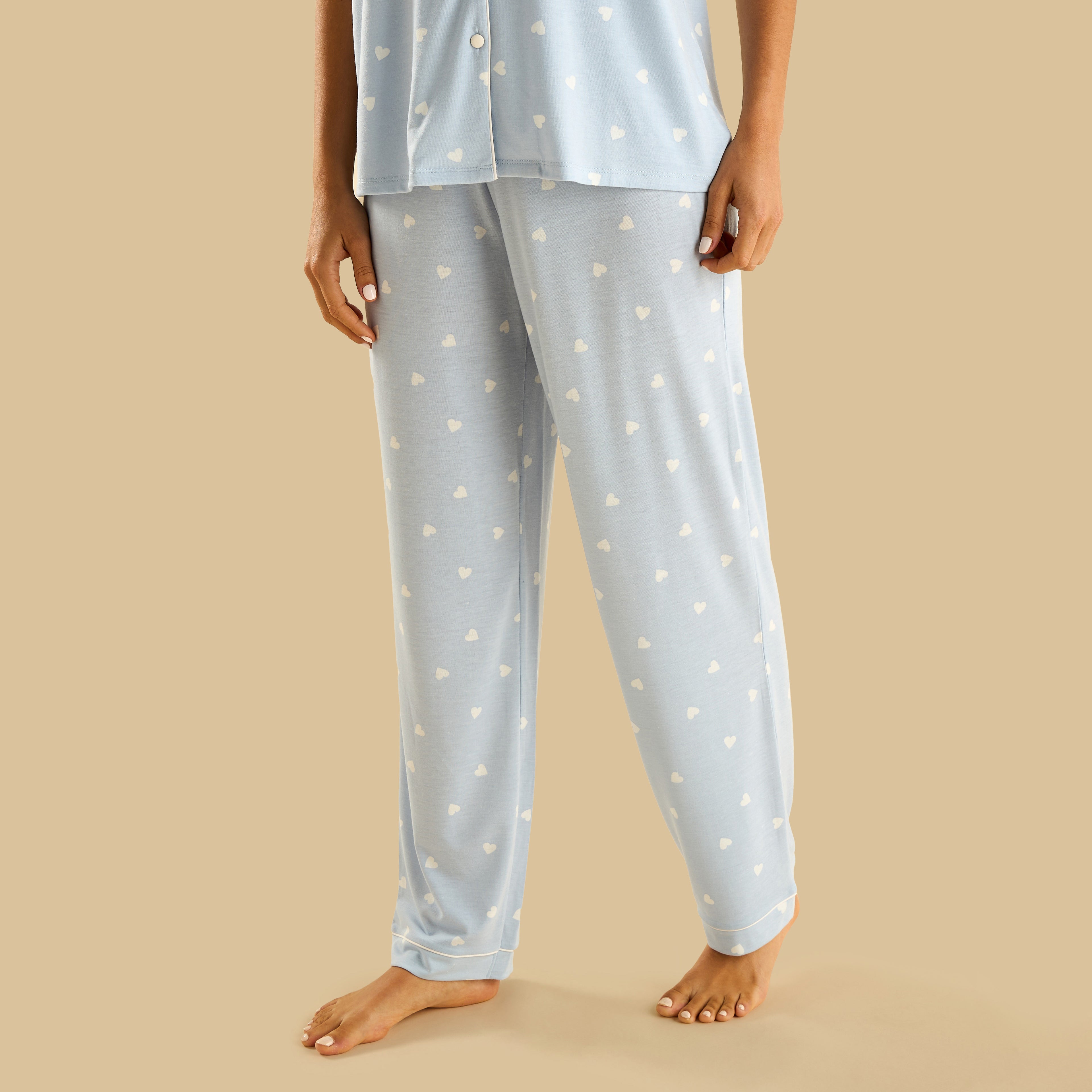 Heart Print Pyjama Set