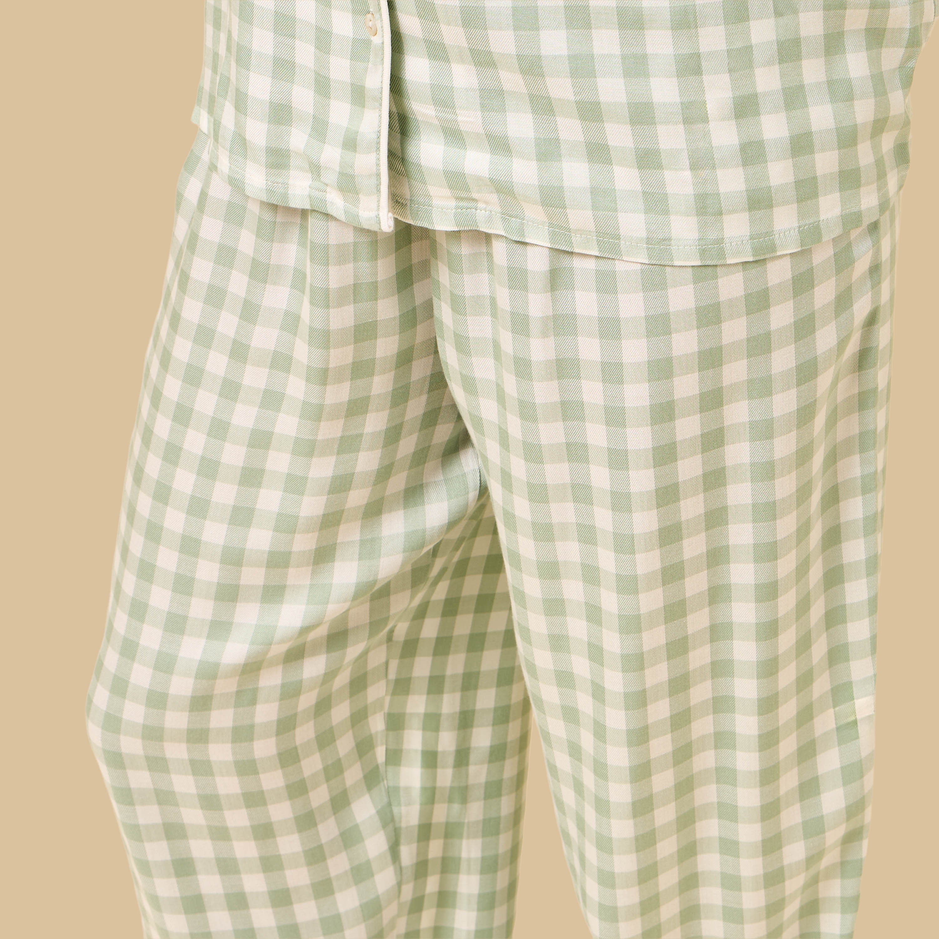 Checked Viscose Pyjama Set