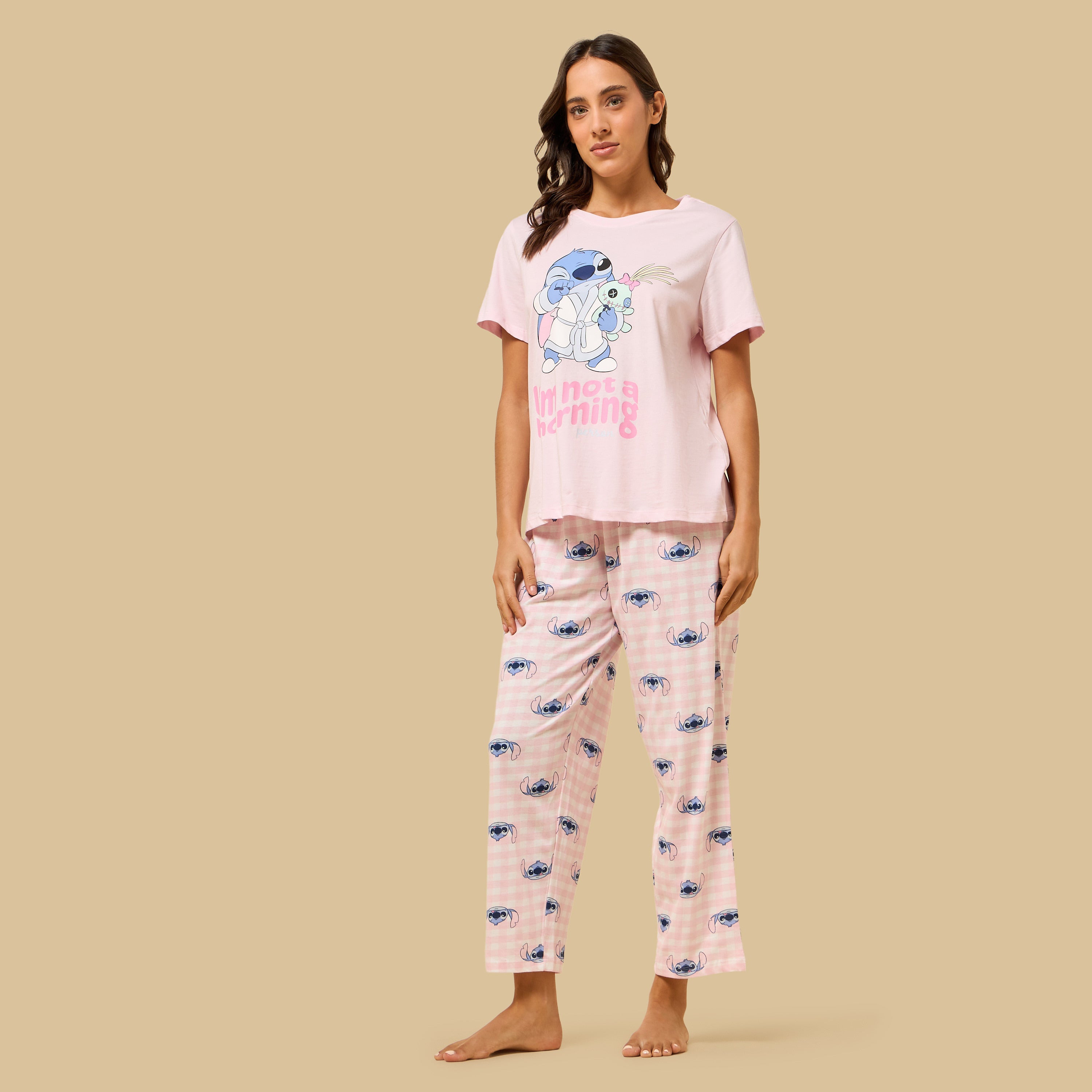 Stitch Print Pyjama Set