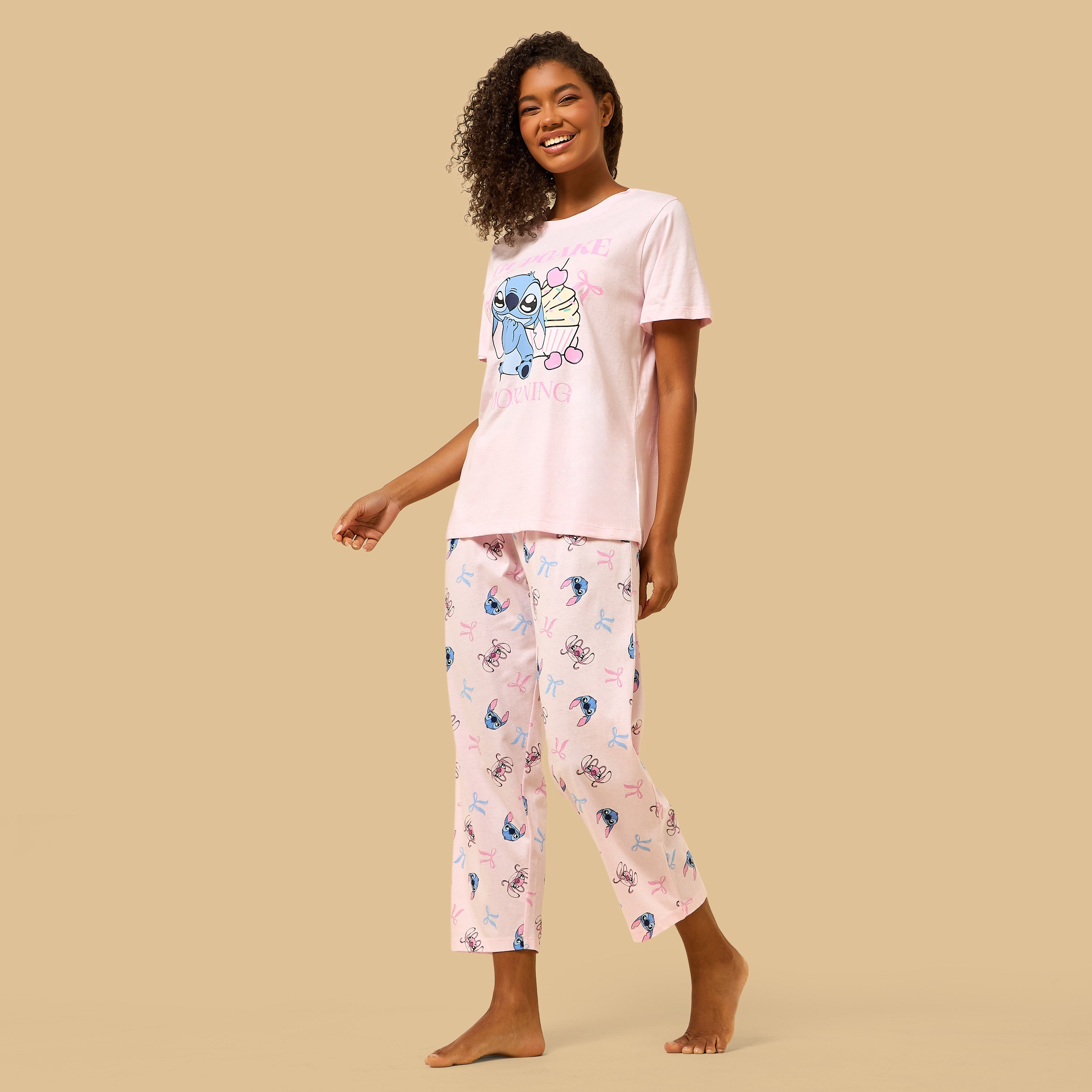 Stitch Print Pyjama Set