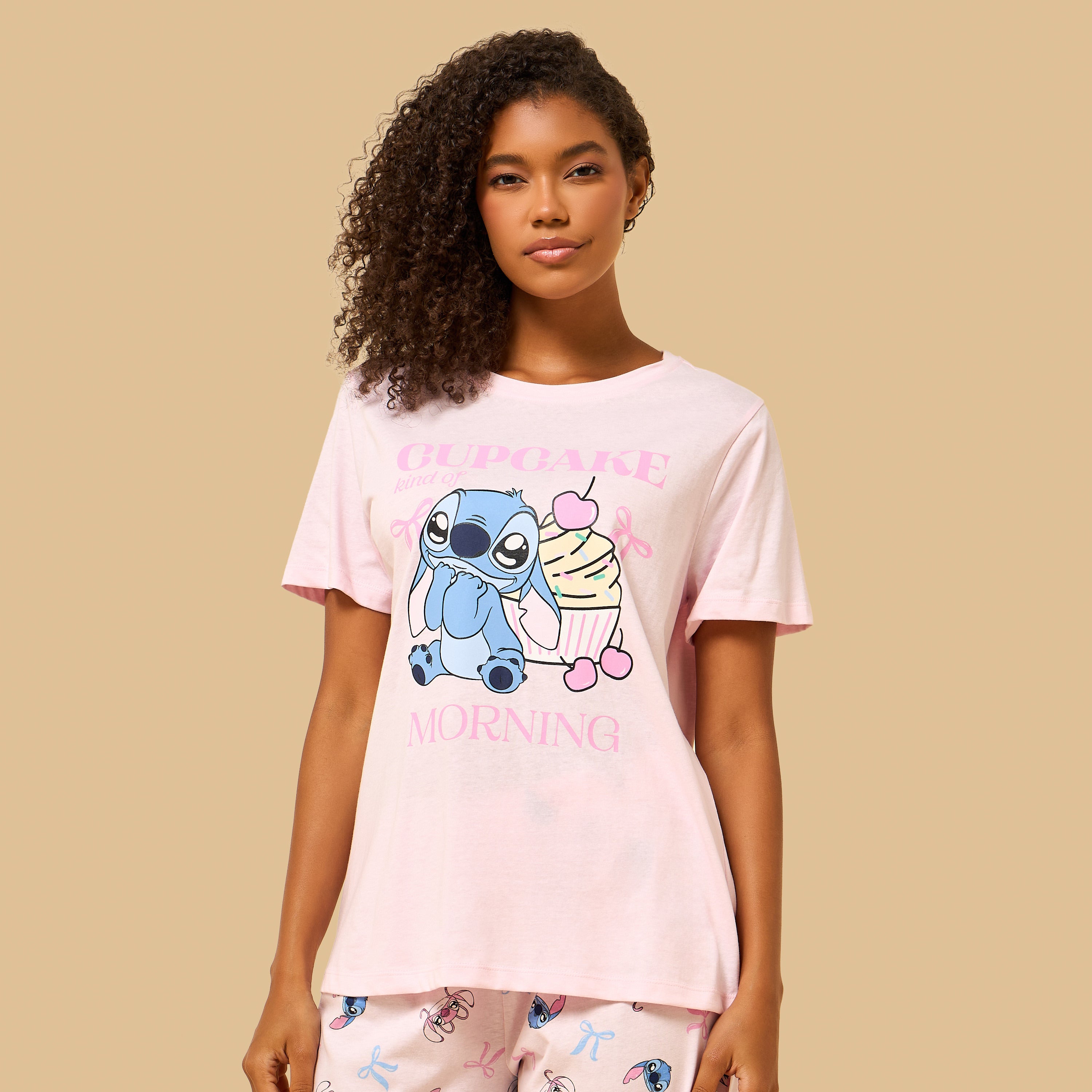 Stitch Print Pyjama Set