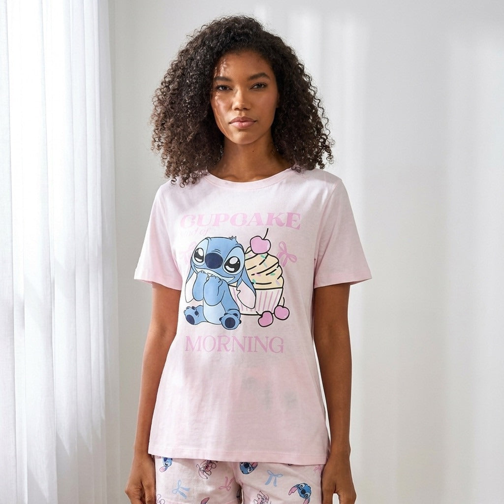 Stitch Print Pyjama Set