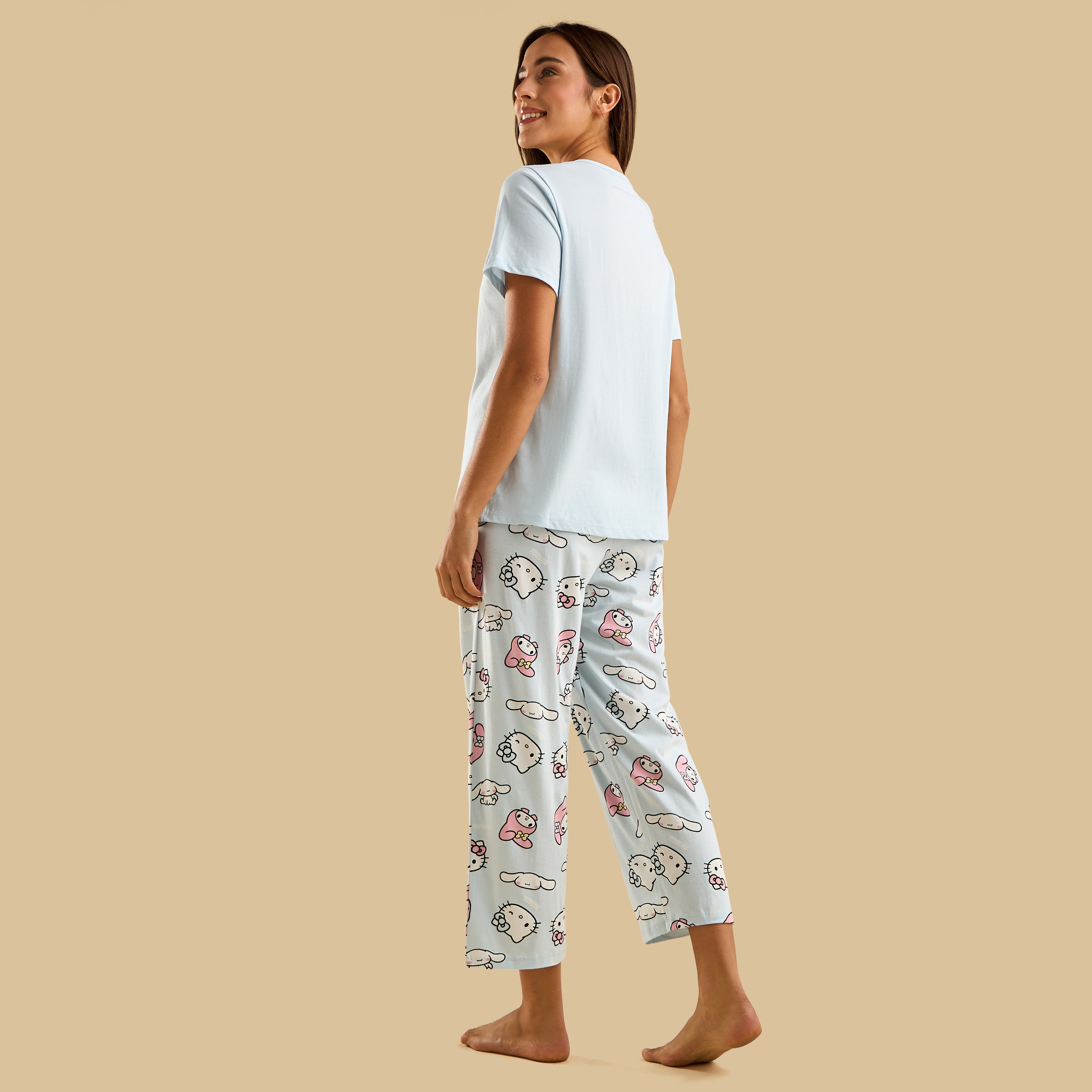 Hello Kitty and Friends Print Pyjama Set